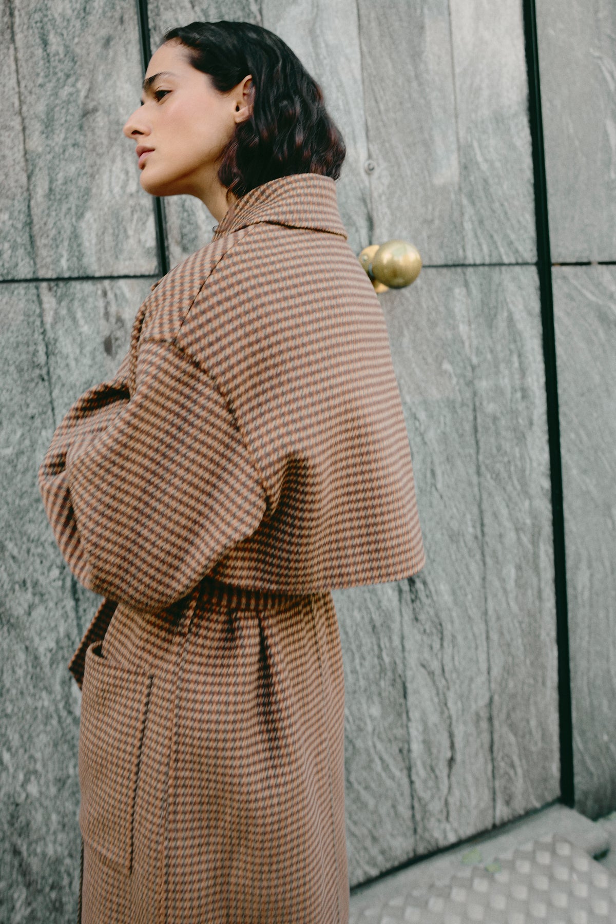 NANUSHKA CHECK COAT (S/M)