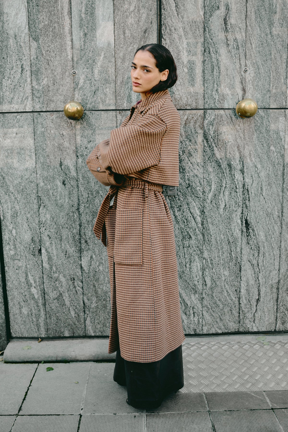 NANUSHKA CHECK COAT (S/M)