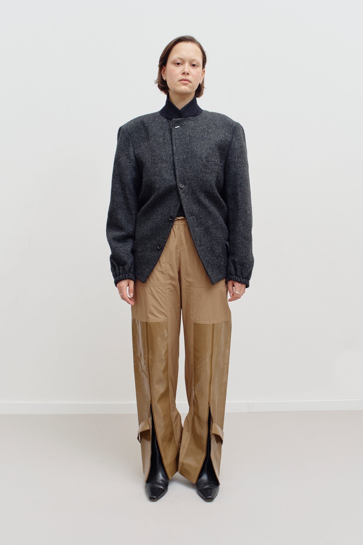 UPCYCLED BOMBER - WOOL (S/M) - ENSO Vintage