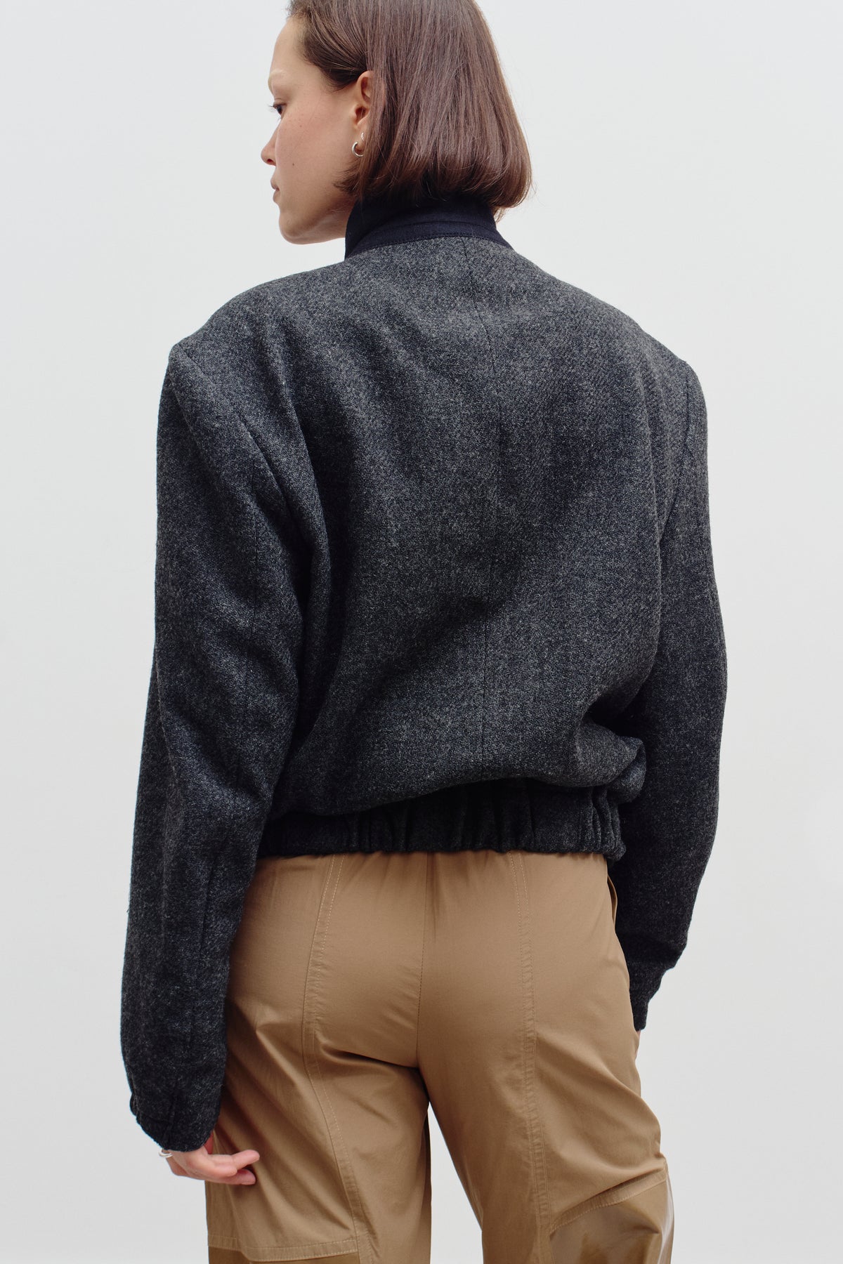 UPCYCLED BOMBER - WOOL (S/M) - ENSO Vintage