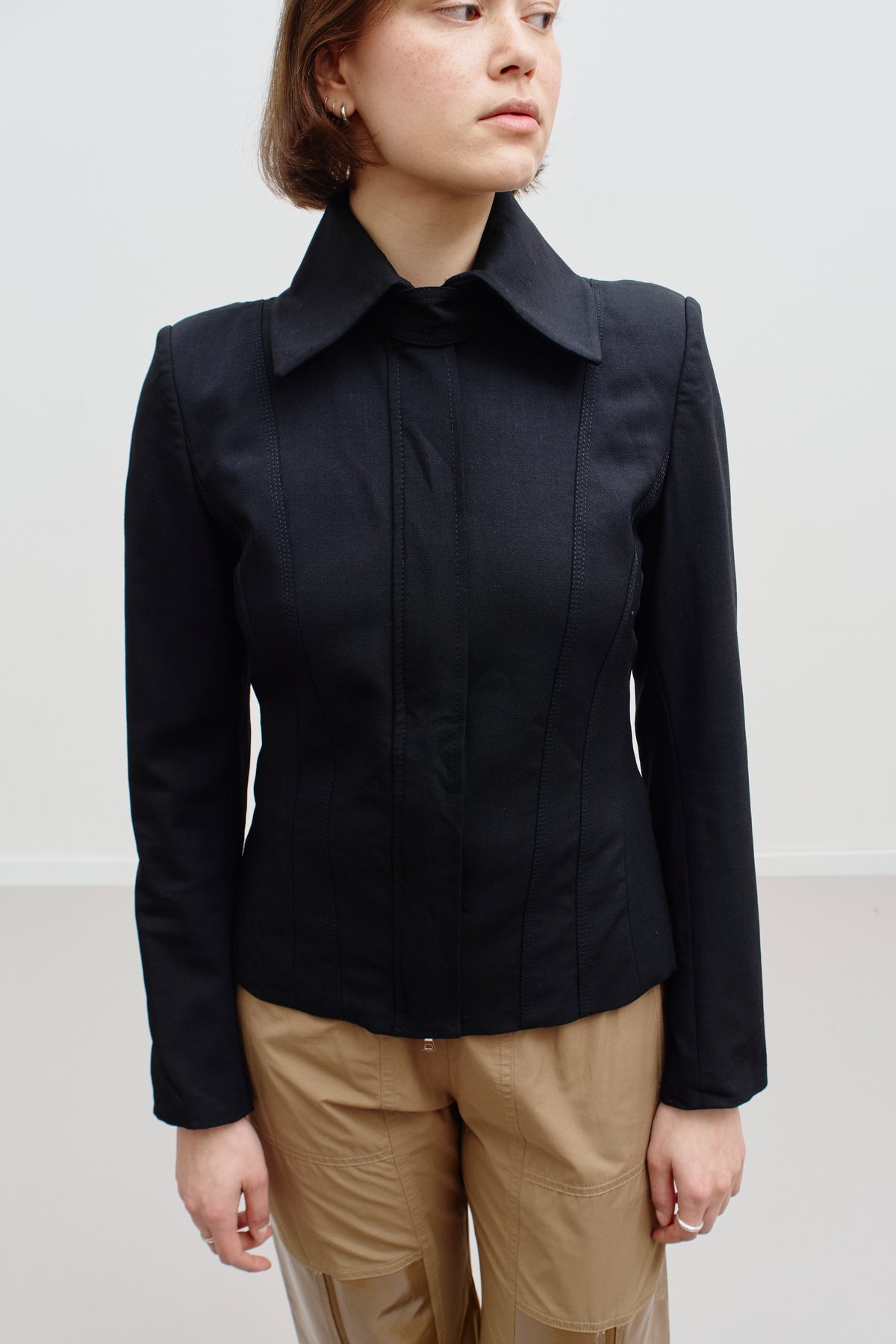 PATRIZIA PEPE SCULPT JACKET (XS/S) - ENSO Vintage