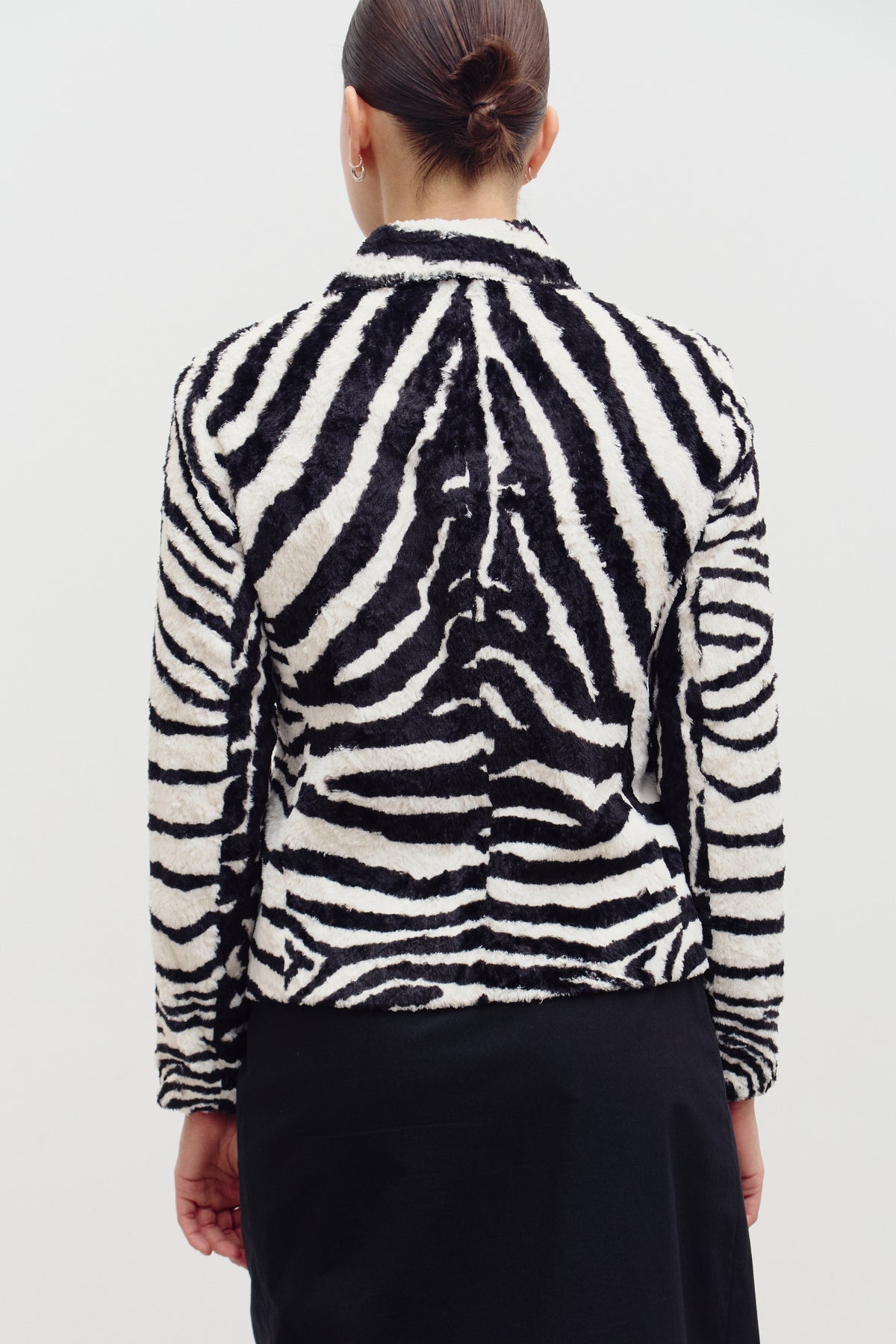 THE ZEBRA FAUX FUR JACKET (XS/S) - ENSO Vintage