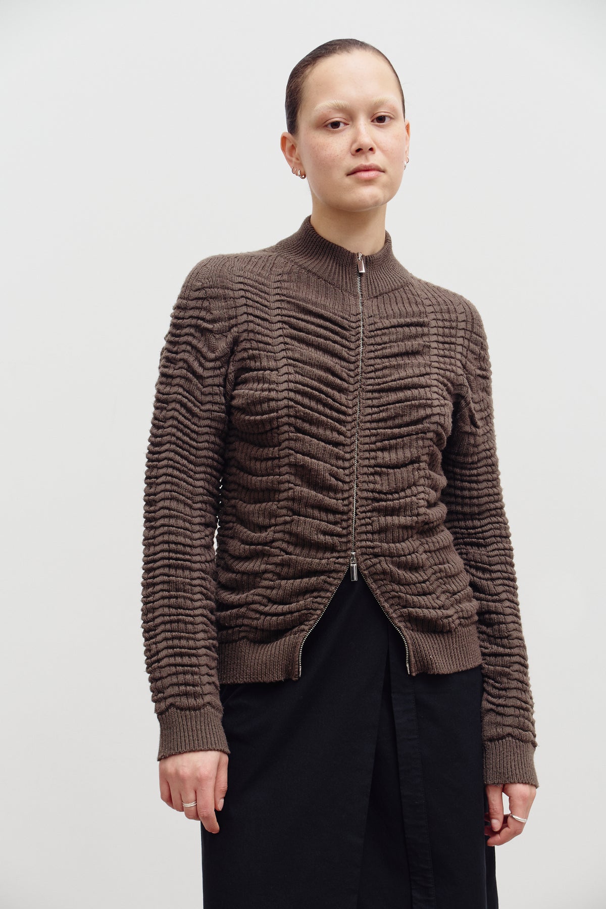 THE RIPPLE ZIP KNIT (S/M) - ENSO Vintage