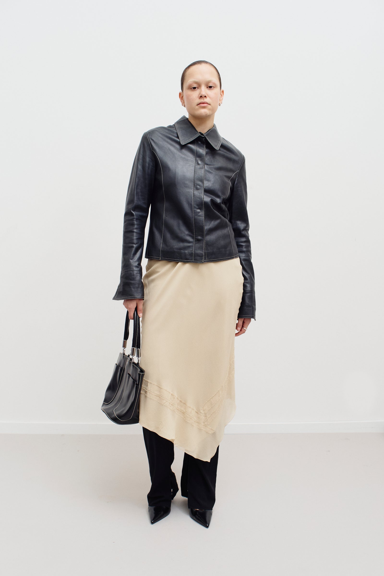 THE SILK MIDI SKIRT (38/40) - ENSO Vintage