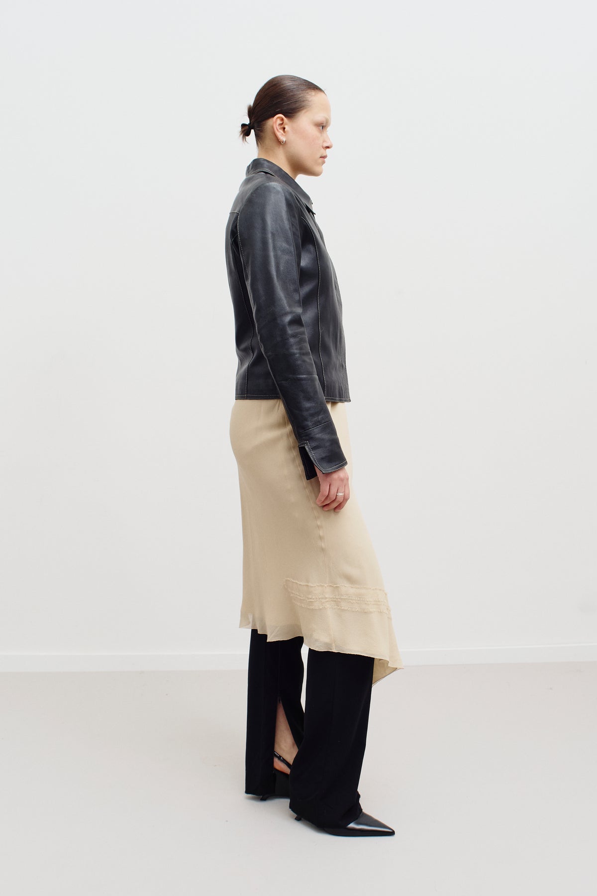 THE SILK MIDI SKIRT (38/40) - ENSO Vintage