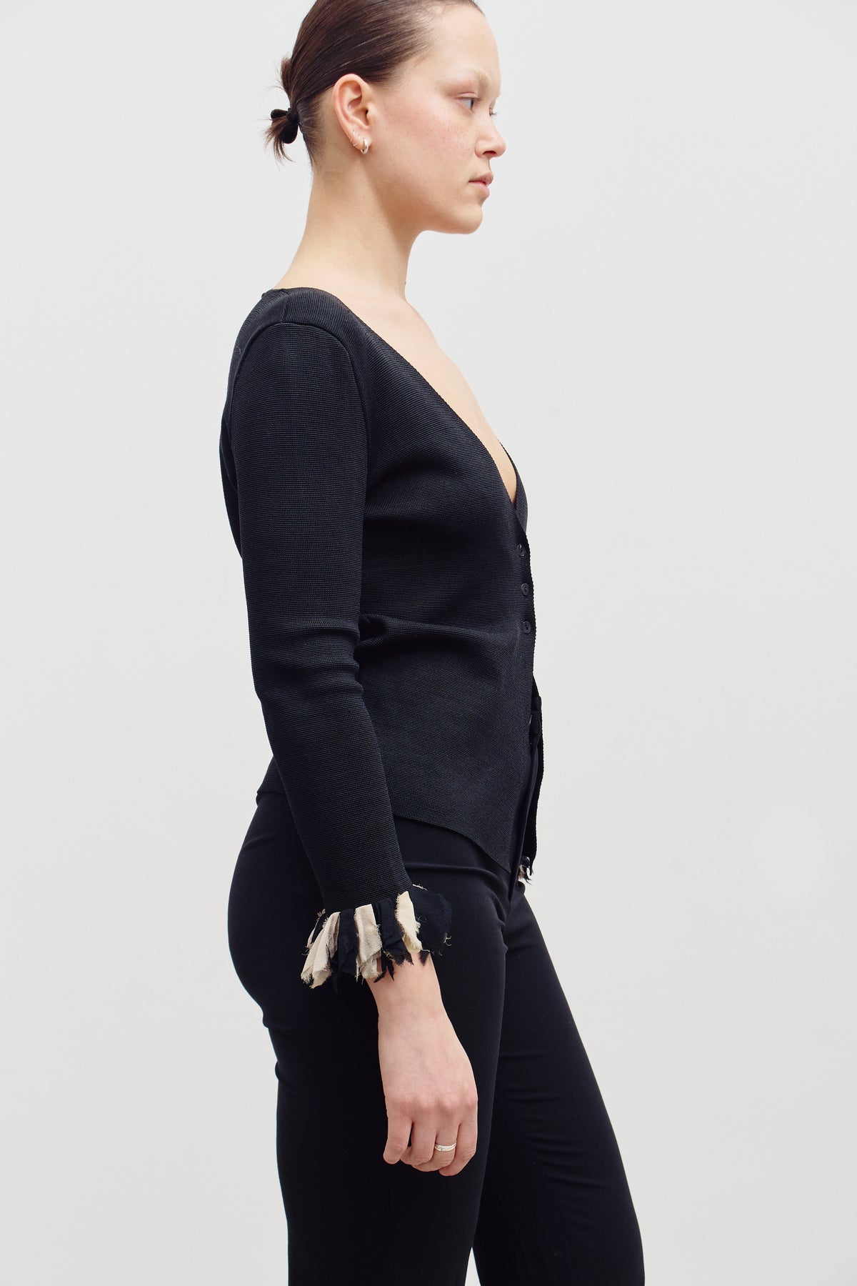 THE FRINGED BLACK TOP (XS/S) - ENSO Vintage