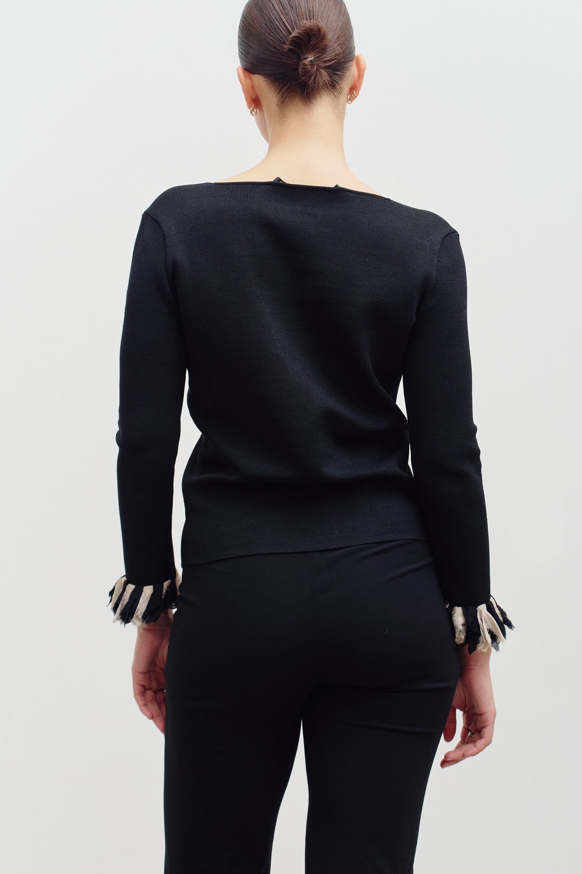 THE FRINGED BLACK TOP (XS/S) - ENSO Vintage