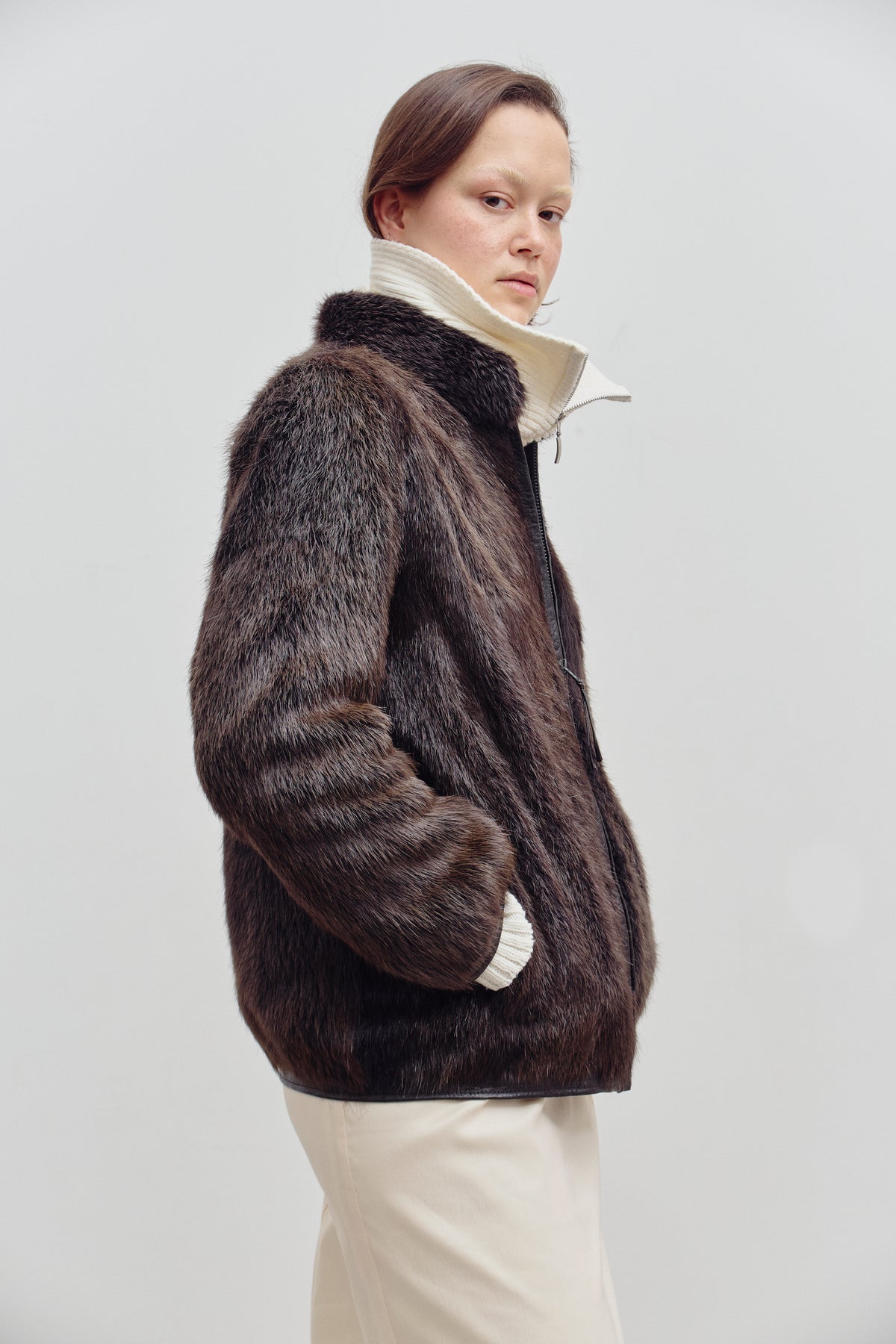 THE FUR BOMBER (S/M) - ENSO Vintage