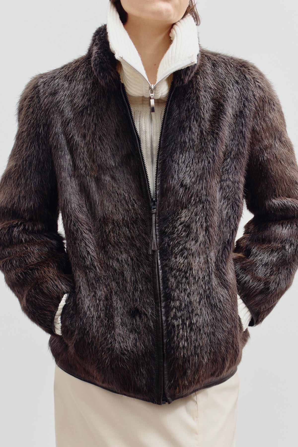 THE FUR BOMBER (S/M) - ENSO Vintage