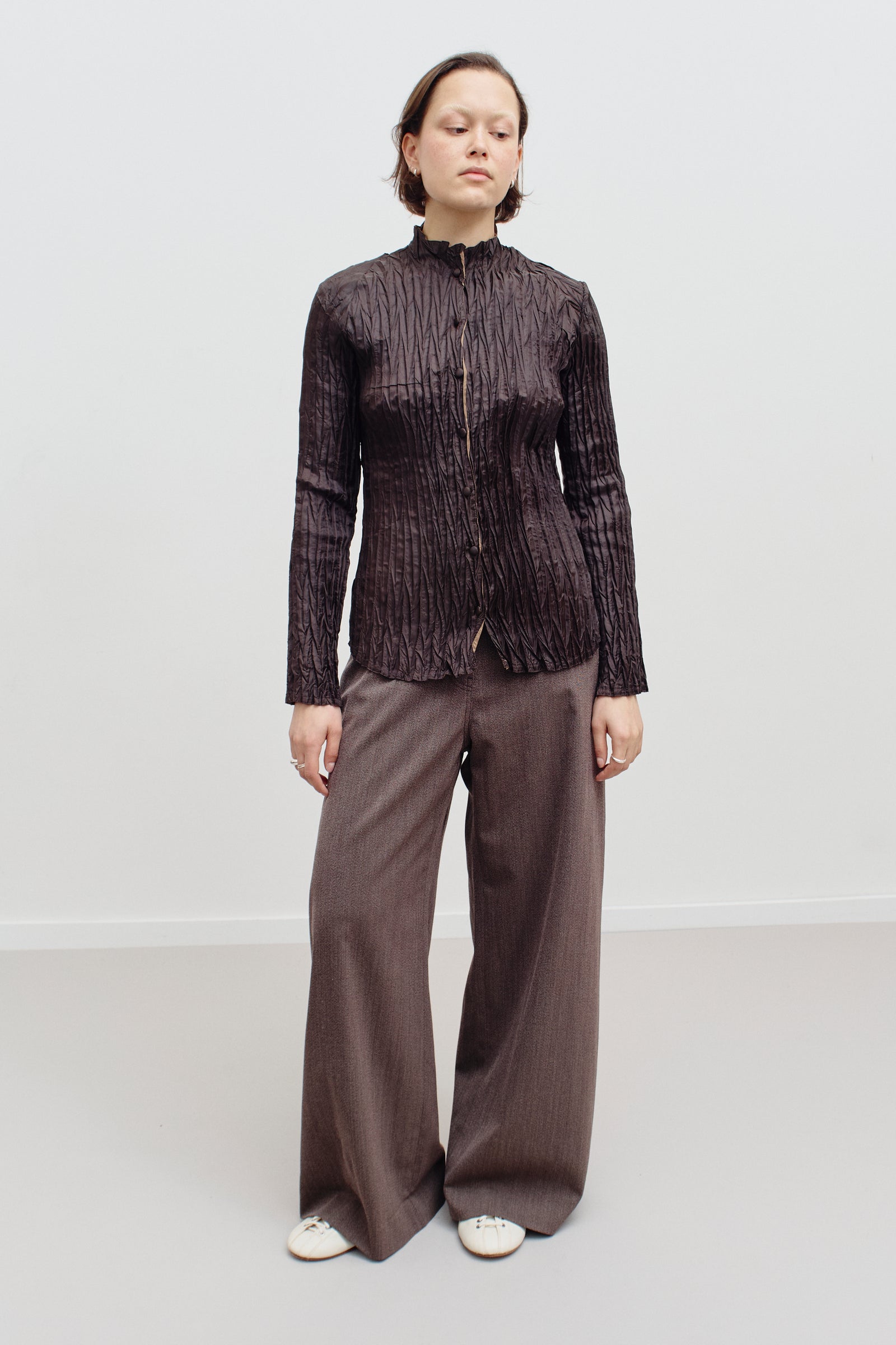 THE PLEATED BLOUSE (S/M) - ENSO Vintage