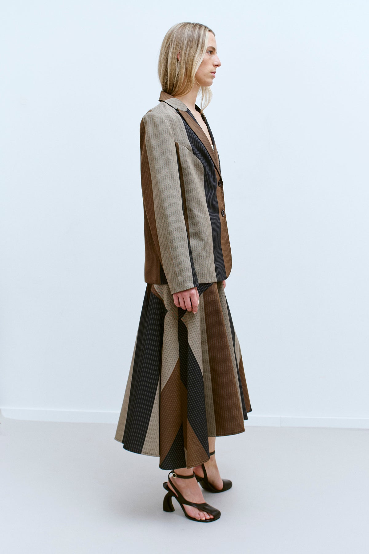 THE PATCHWORK PINSTRIPE BLAZER (M/L) - ENSO Vintage
