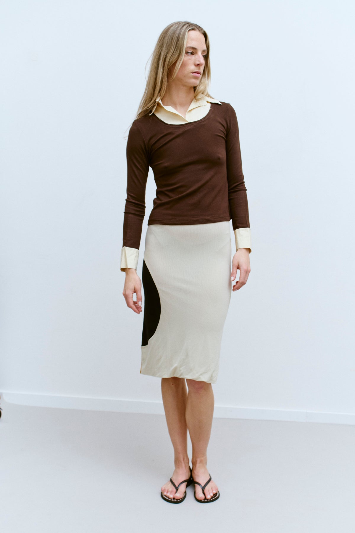 THE LAYERED COLLAR TOP (XS/S) - ENSO Vintage