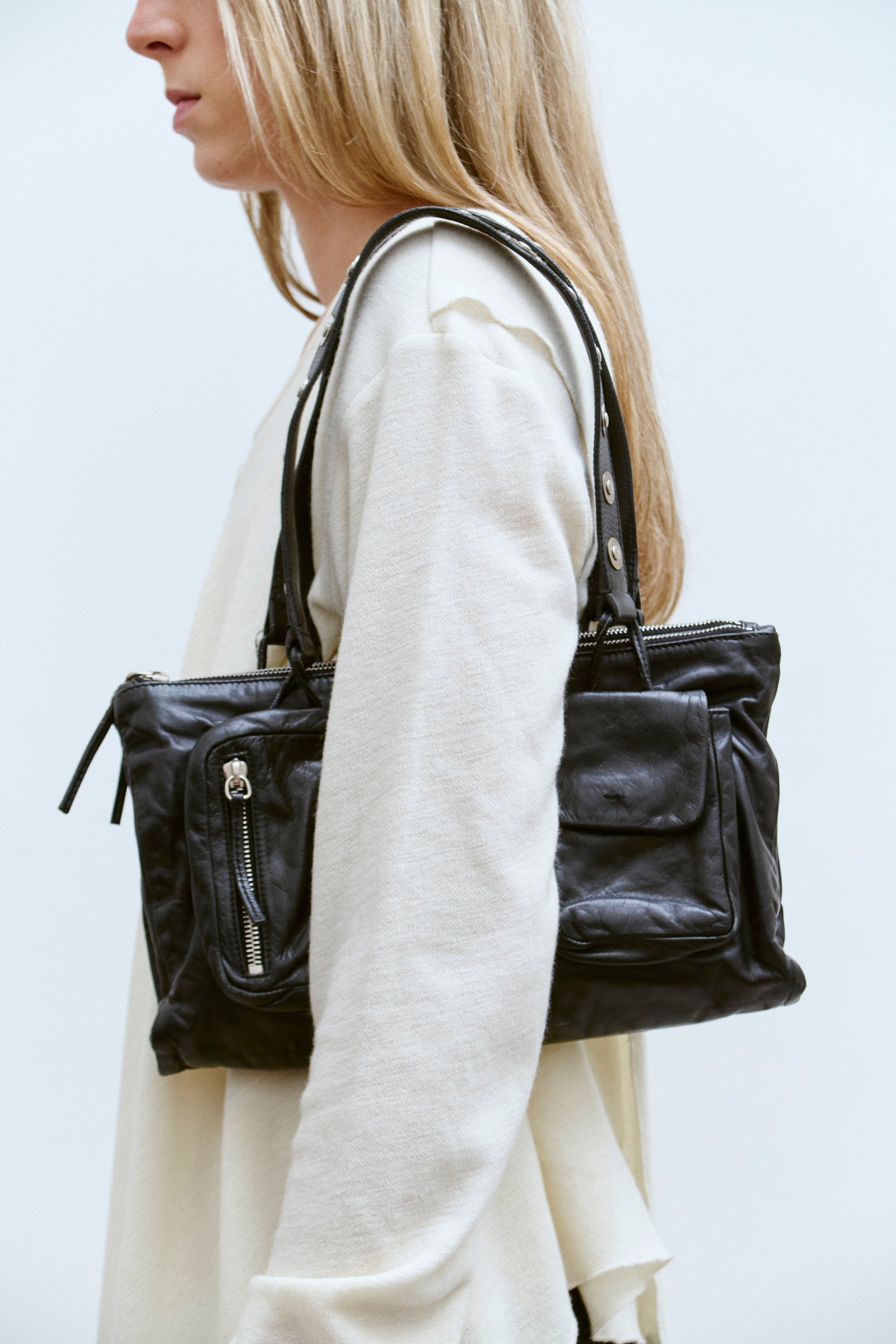 THE STUDDED LEATHER BAG - ENSO Vintage