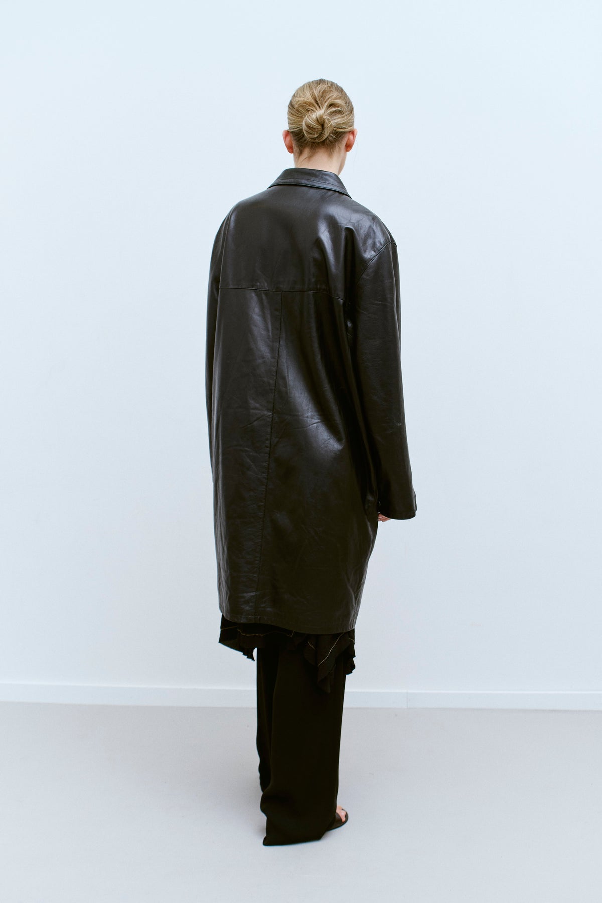 THE OVERSIZED LEATHER COAT (M/L) - ENSO Vintage