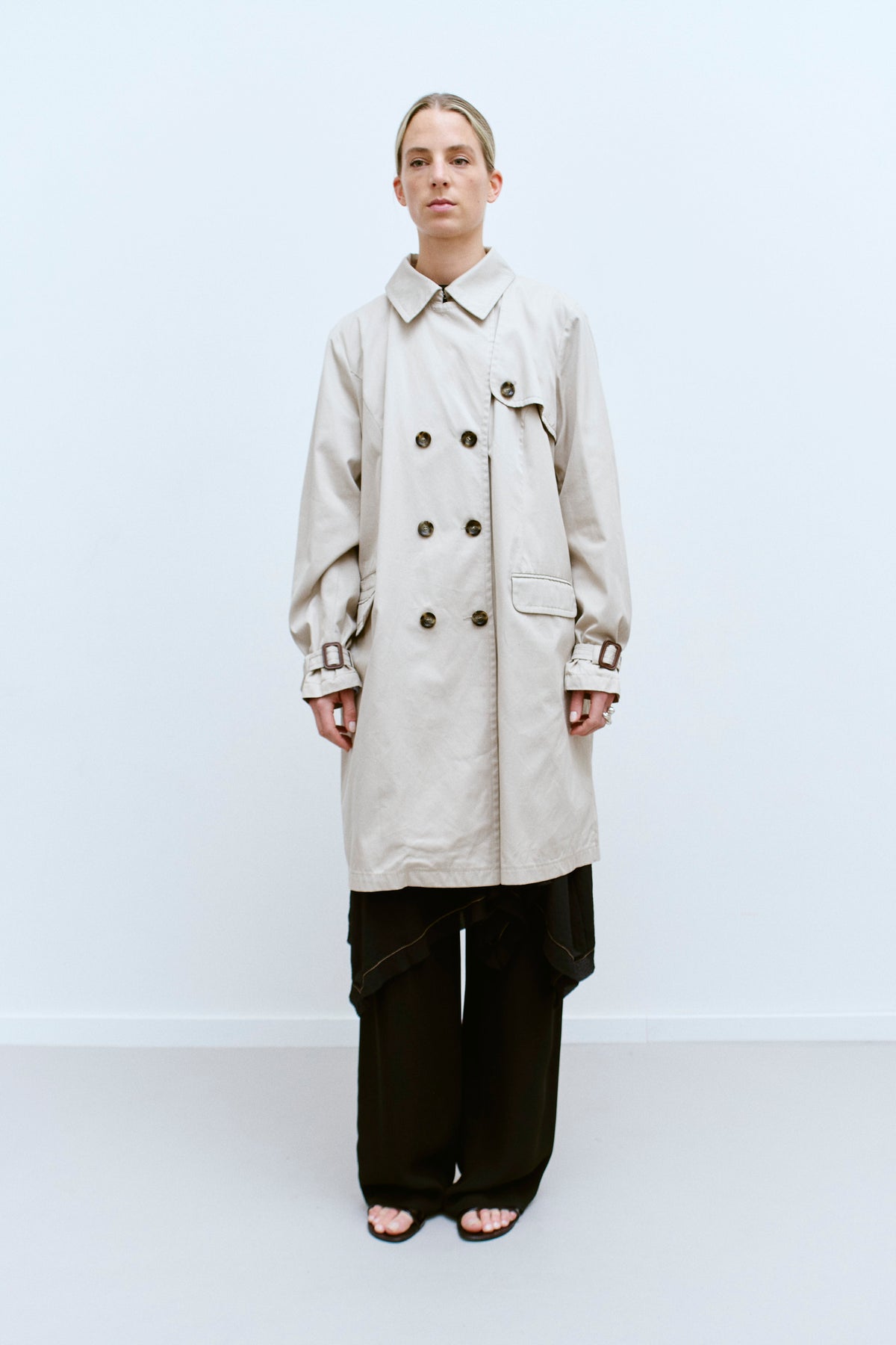 THE MINIMAL TRENCH COAT (S/M) - ENSO Vintage