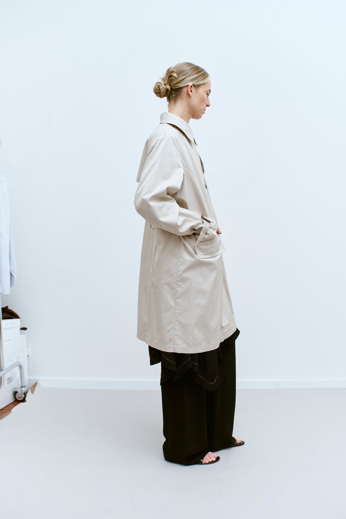 THE MINIMAL TRENCH COAT (S/M) - ENSO Vintage