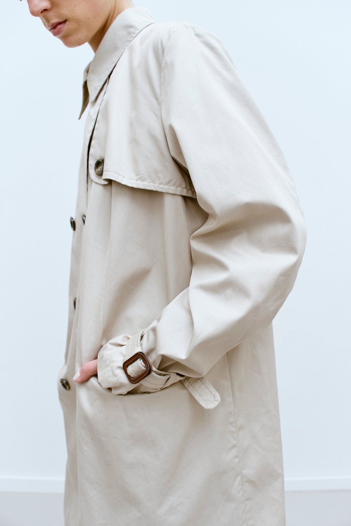 THE MINIMAL TRENCH COAT (S/M) - ENSO Vintage