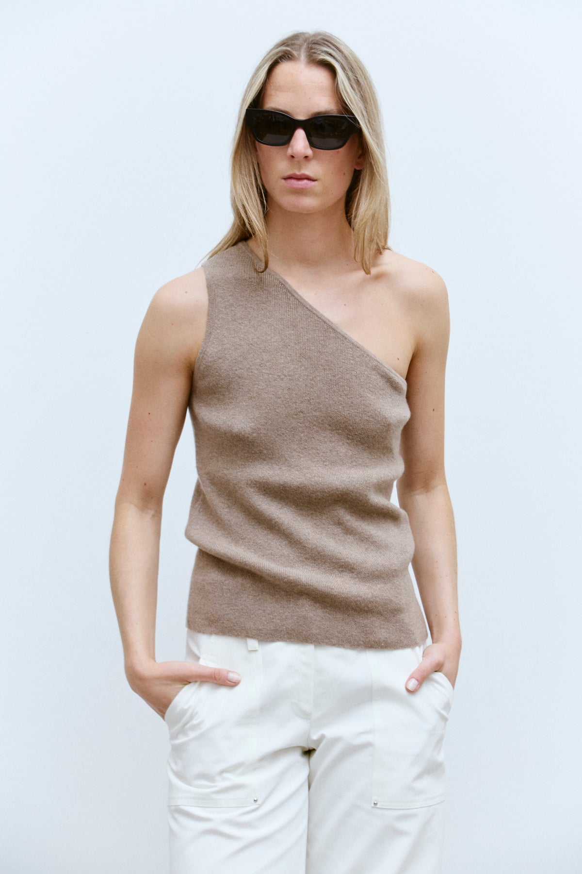 MAX MARA ONE-SHOULDER KNIT (S/M) - ENSO Vintage