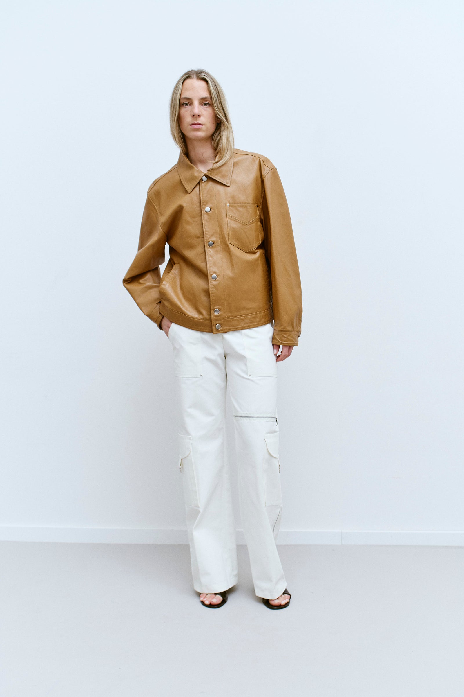 THE CAMEL LEATHER TRUCKER (S/M) - ENSO Vintage