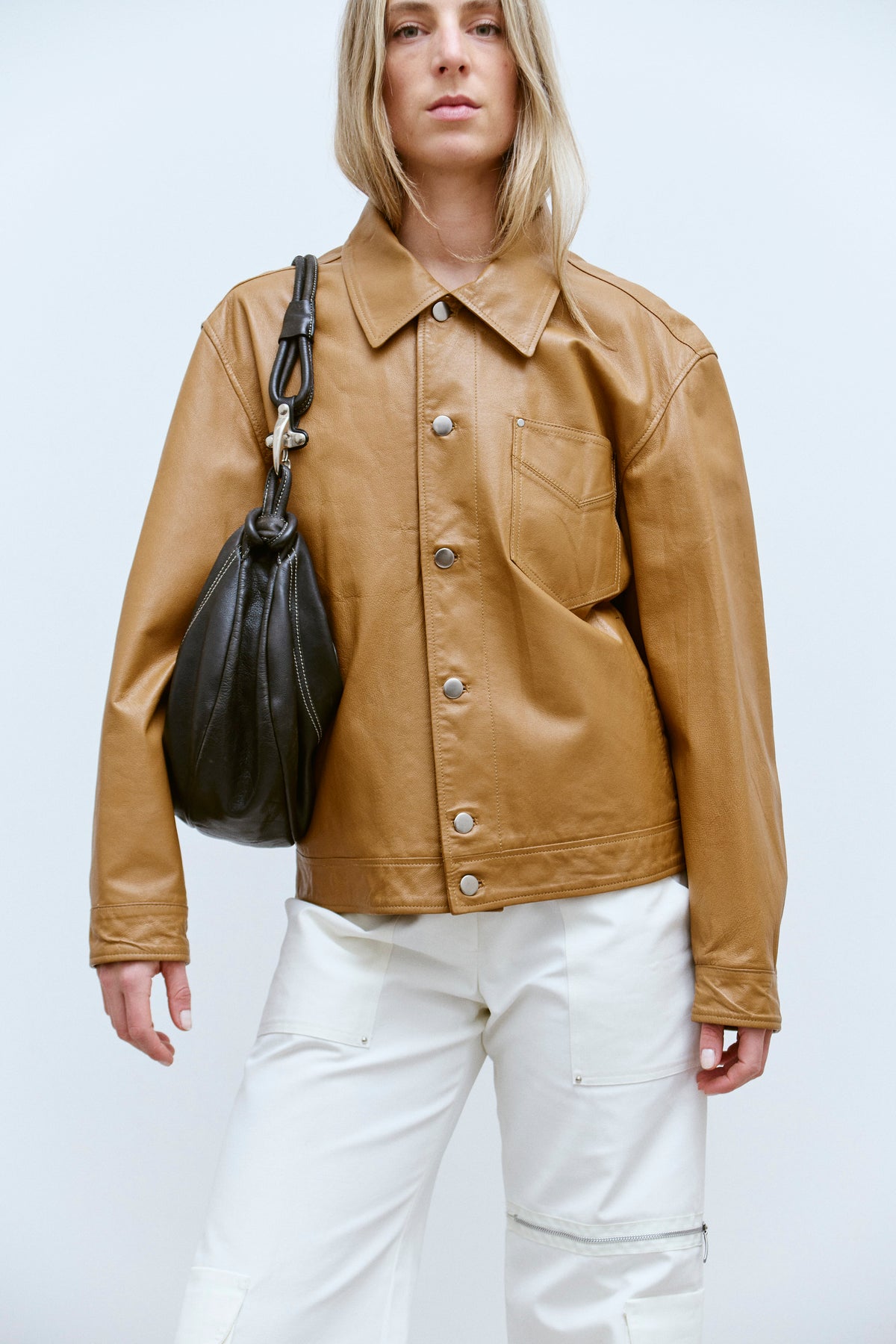 THE CAMEL LEATHER TRUCKER (S/M) - ENSO Vintage