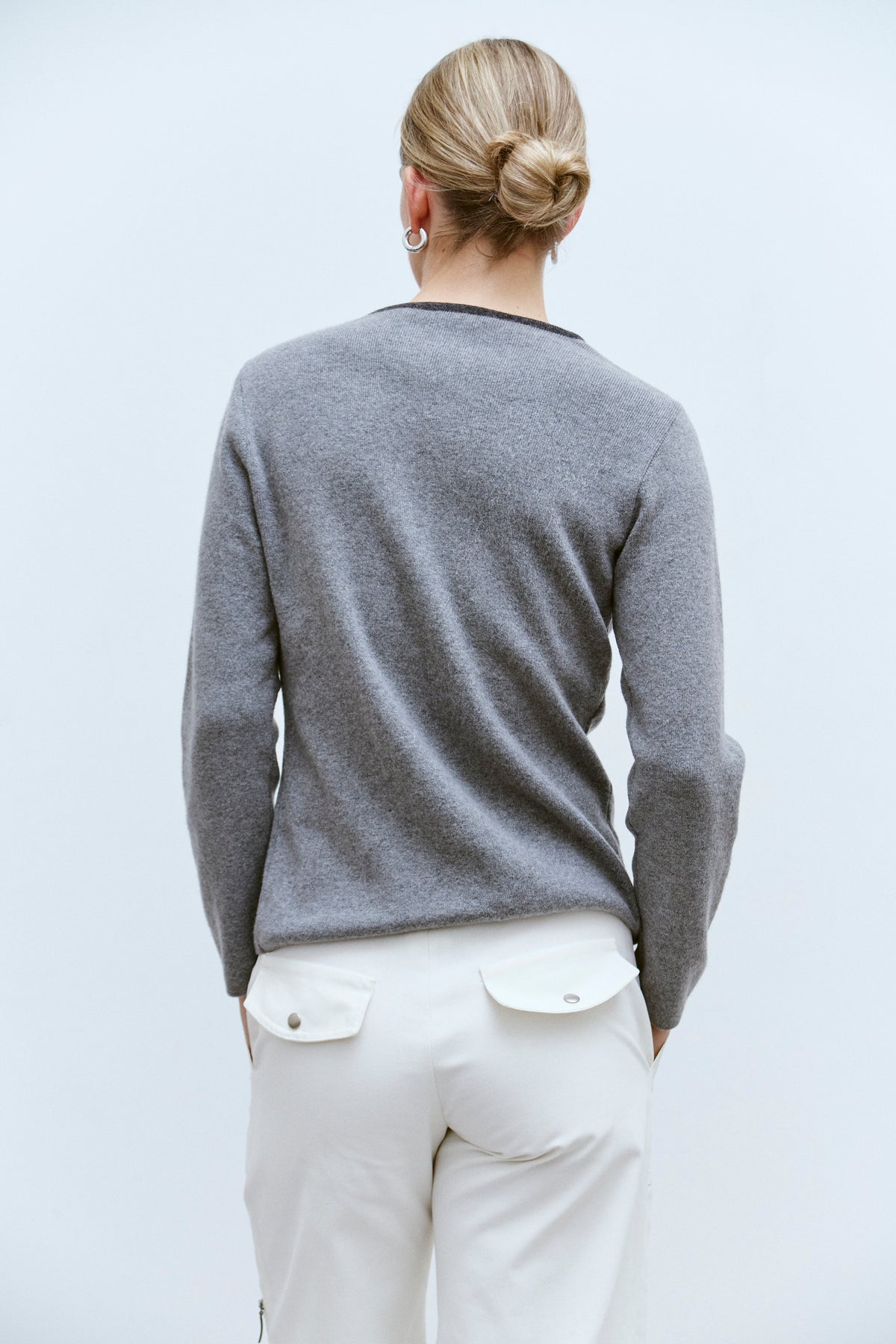 THE CASHMERE TRIM CARDIGAN (S/M) - ENSO Vintage