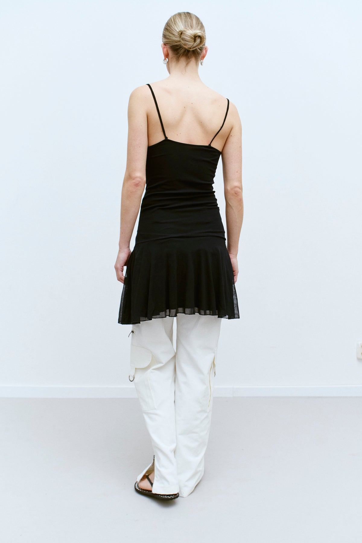 THE RUCHED CHIFFON MINI DRESS (XS/S) - ENSO Vintage