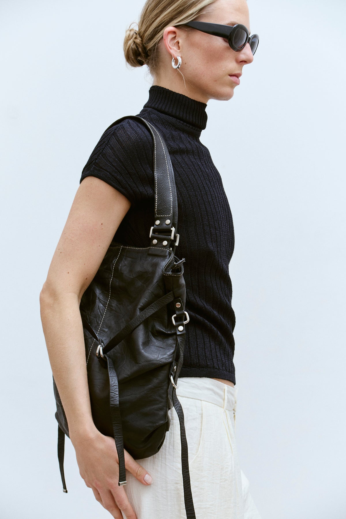 THE BUCKLE LEATHER TOTE - ENSO Vintage