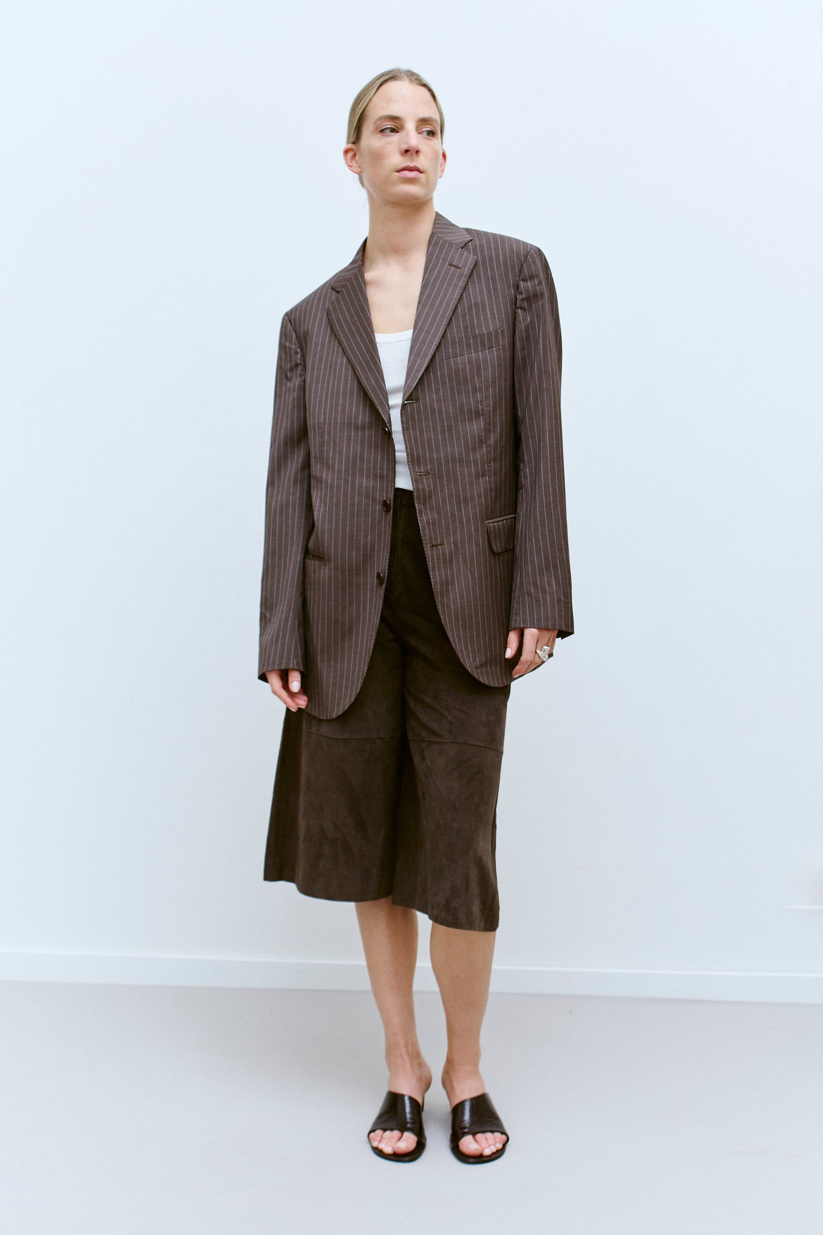 BOGGI MILANO PINSTRIPE BLAZER (S/M) - ENSO Vintage