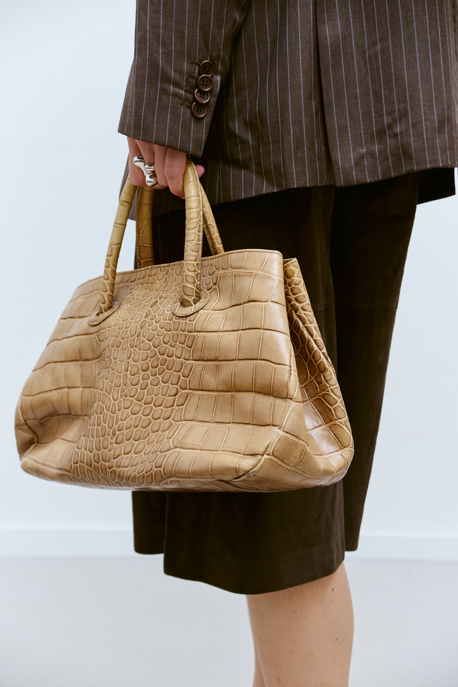 FURLA CROC EMBOSSED TOTE - ENSO Vintage