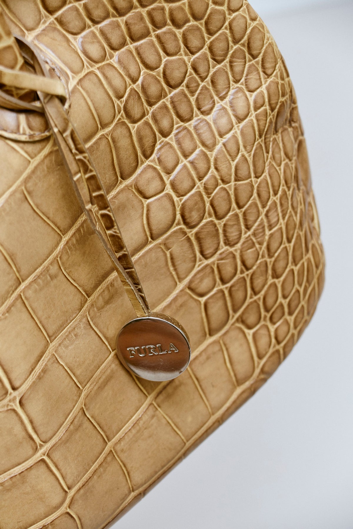 FURLA CROC EMBOSSED TOTE - ENSO Vintage