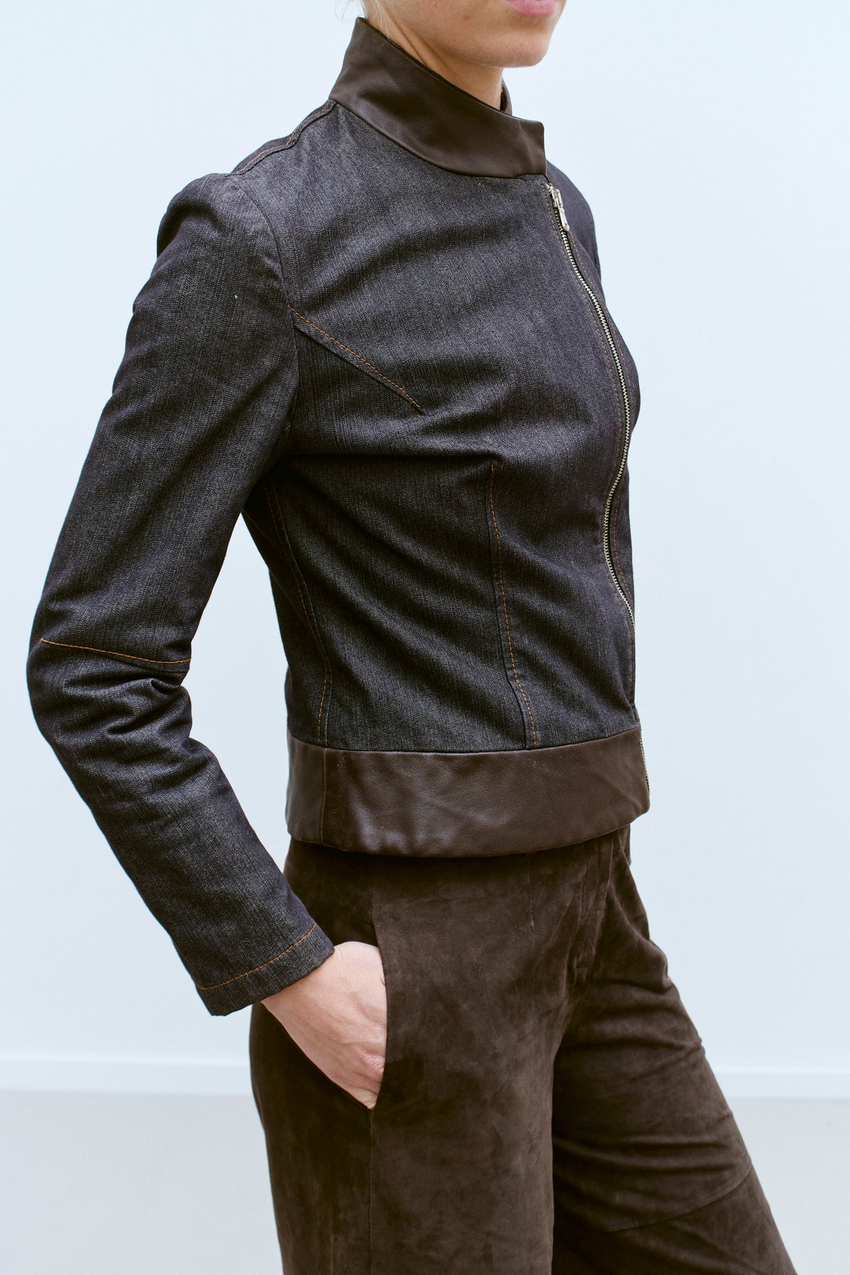 THE TRIM DENIM JACKET (S/M) - ENSO Vintage