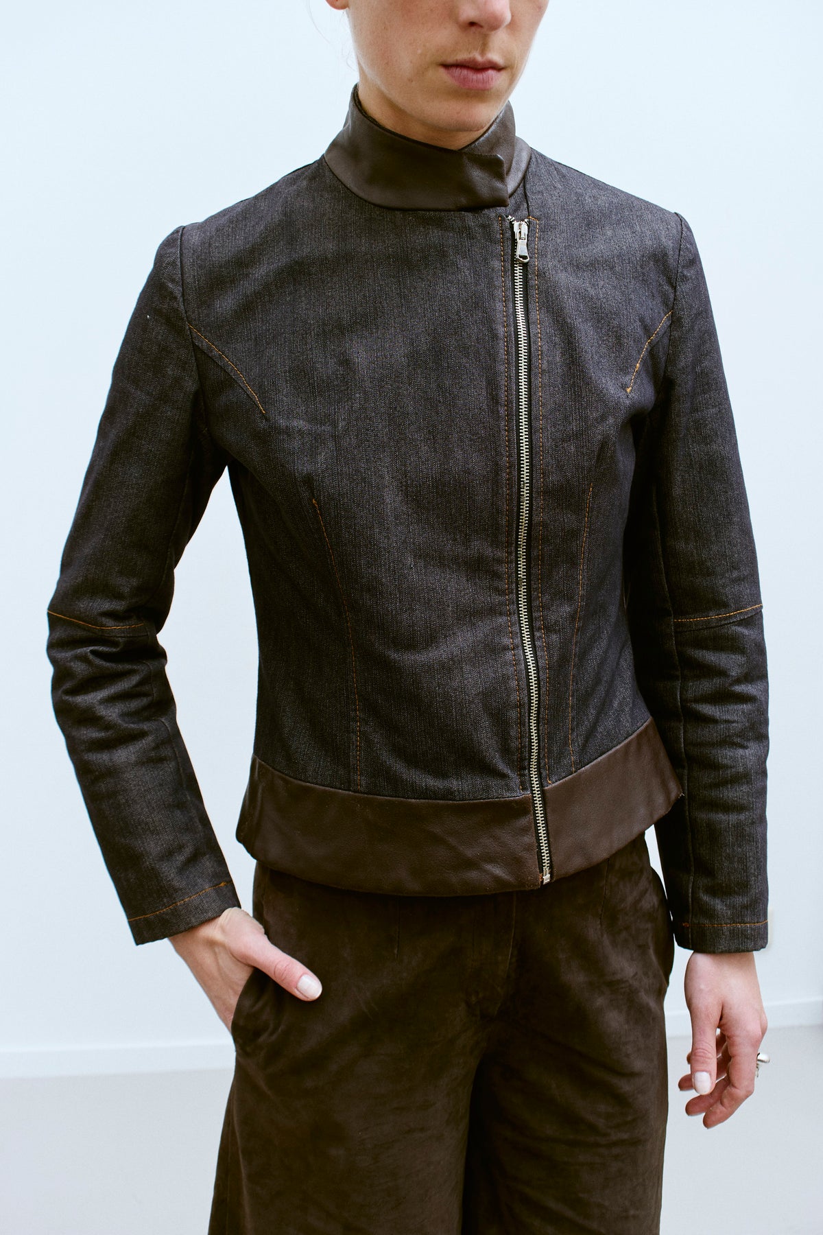THE TRIM DENIM JACKET (S/M) - ENSO Vintage