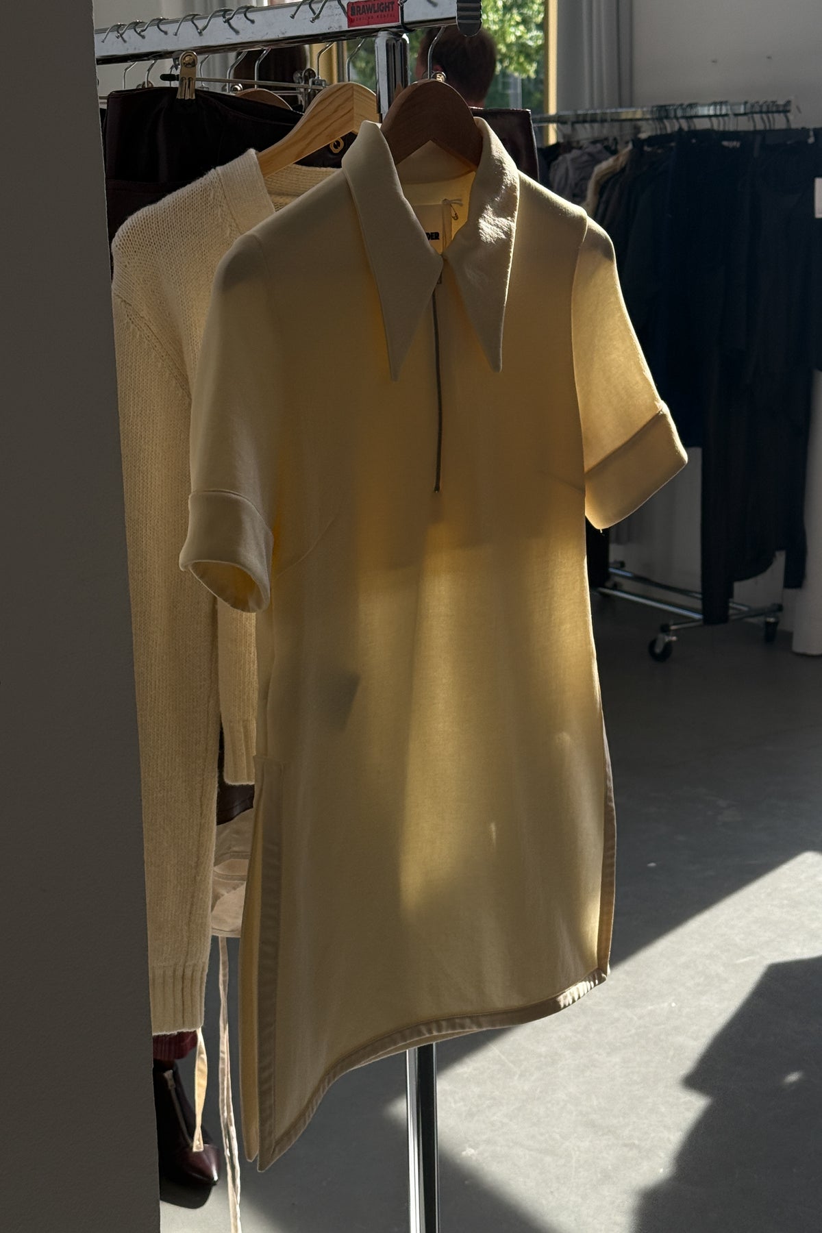 JIL SANDER BUTTER-YELLOW SHIRT (S/M)