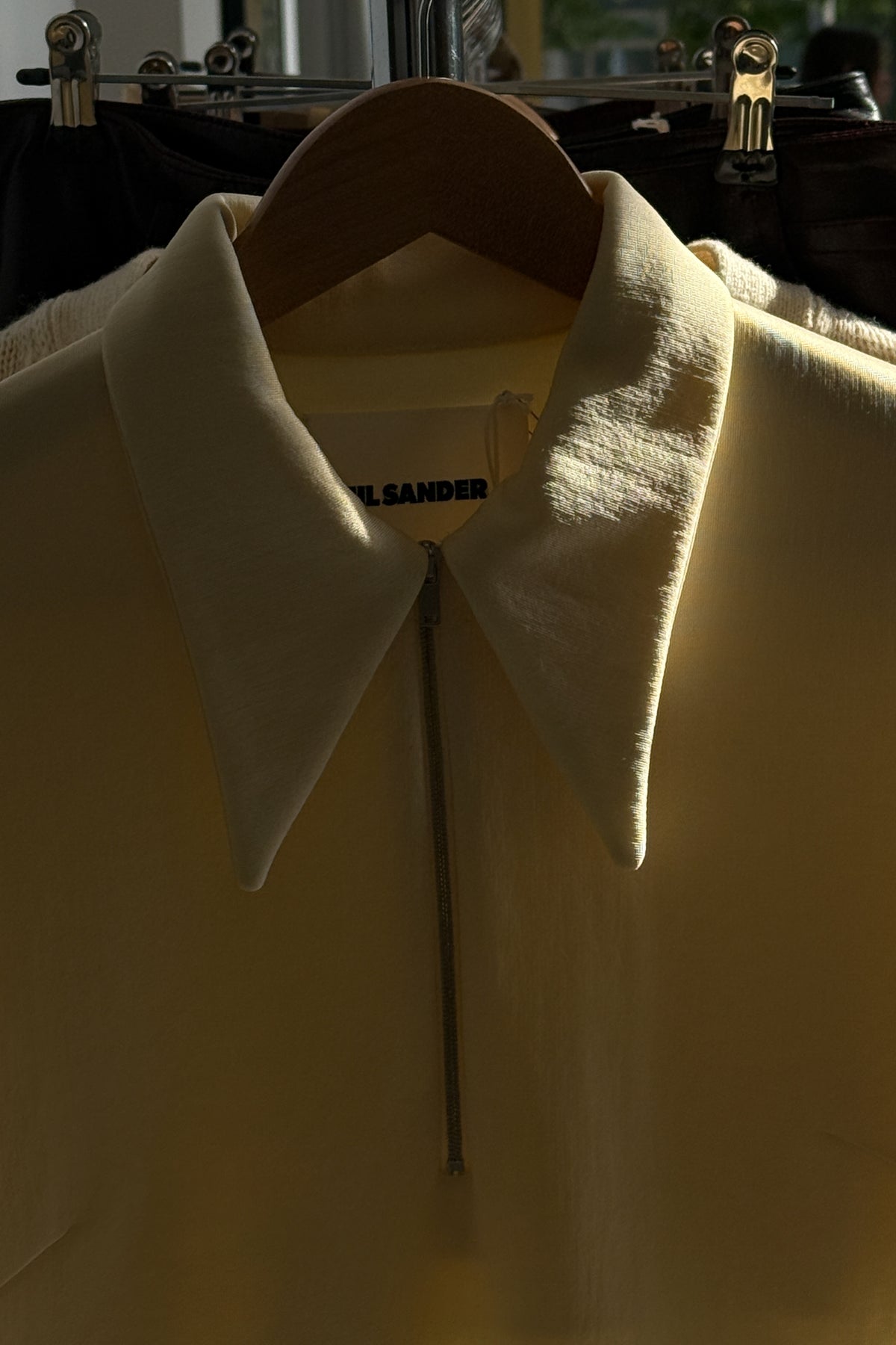 JIL SANDER BUTTER-YELLOW SHIRT (S/M)