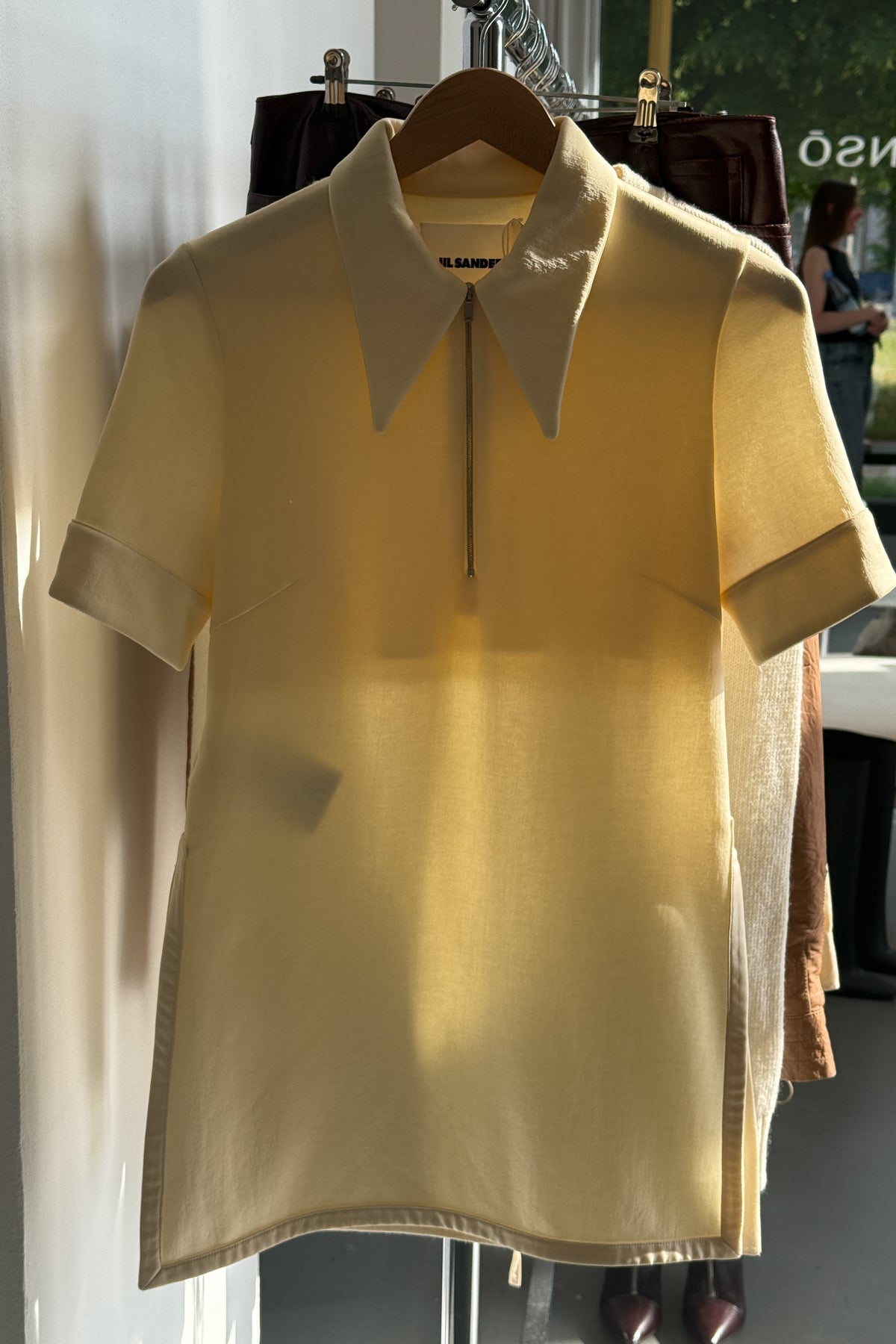 JIL SANDER BUTTER-YELLOW SHIRT (S/M)