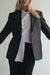 UPCYCLED OPEN BACK BLAZER CHARCOAL M/L