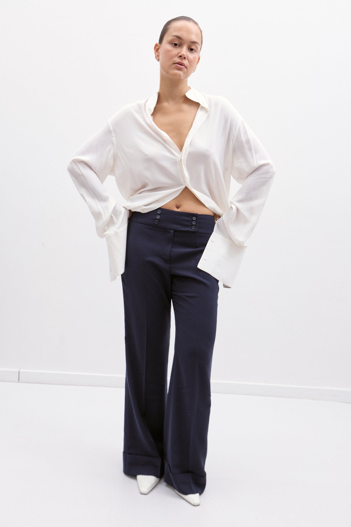 THE BUTTON WAIST TROUSERS (38/40) - ENSO Vintage