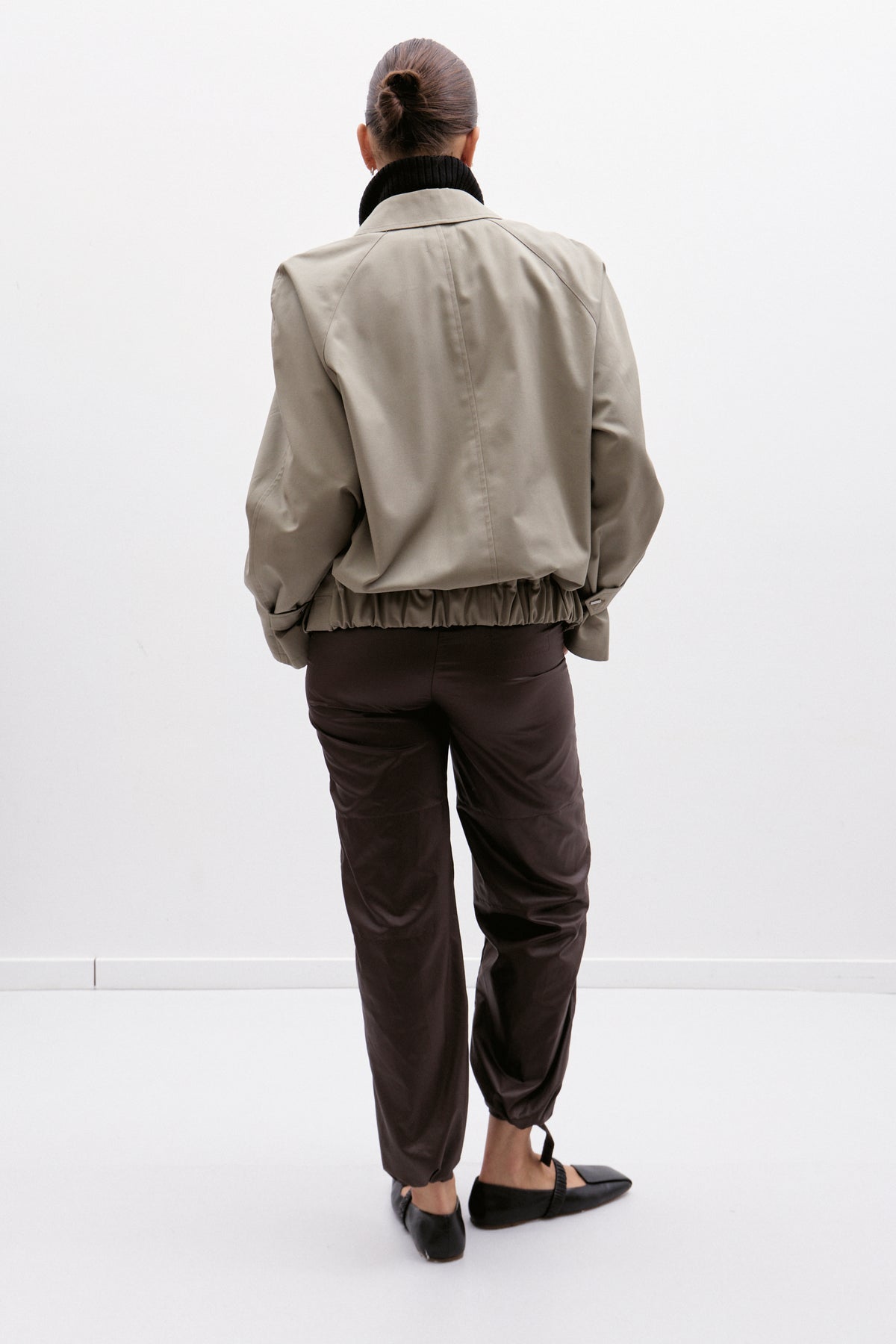 UPCYCLED BOMBER (M/L) - TAUPE
