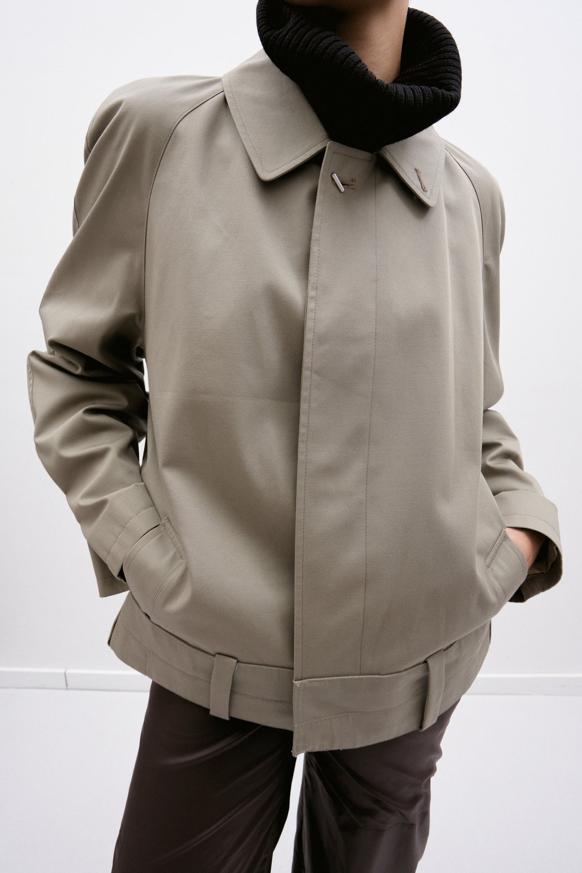 UPCYCLED BOMBER (M/L) - TAUPE