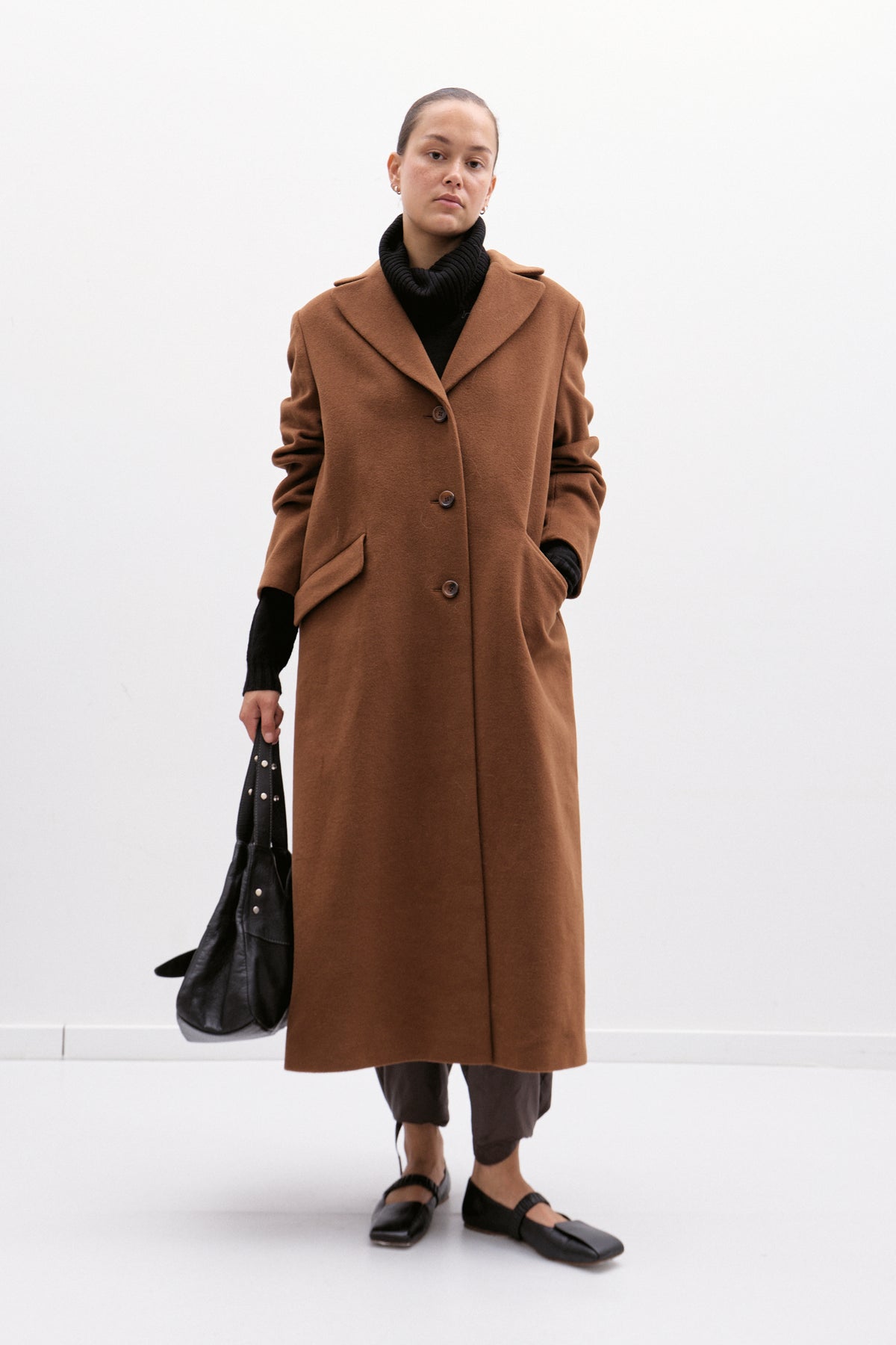 THE BROWN LONG COAT (M/L) - ENSO Vintage
