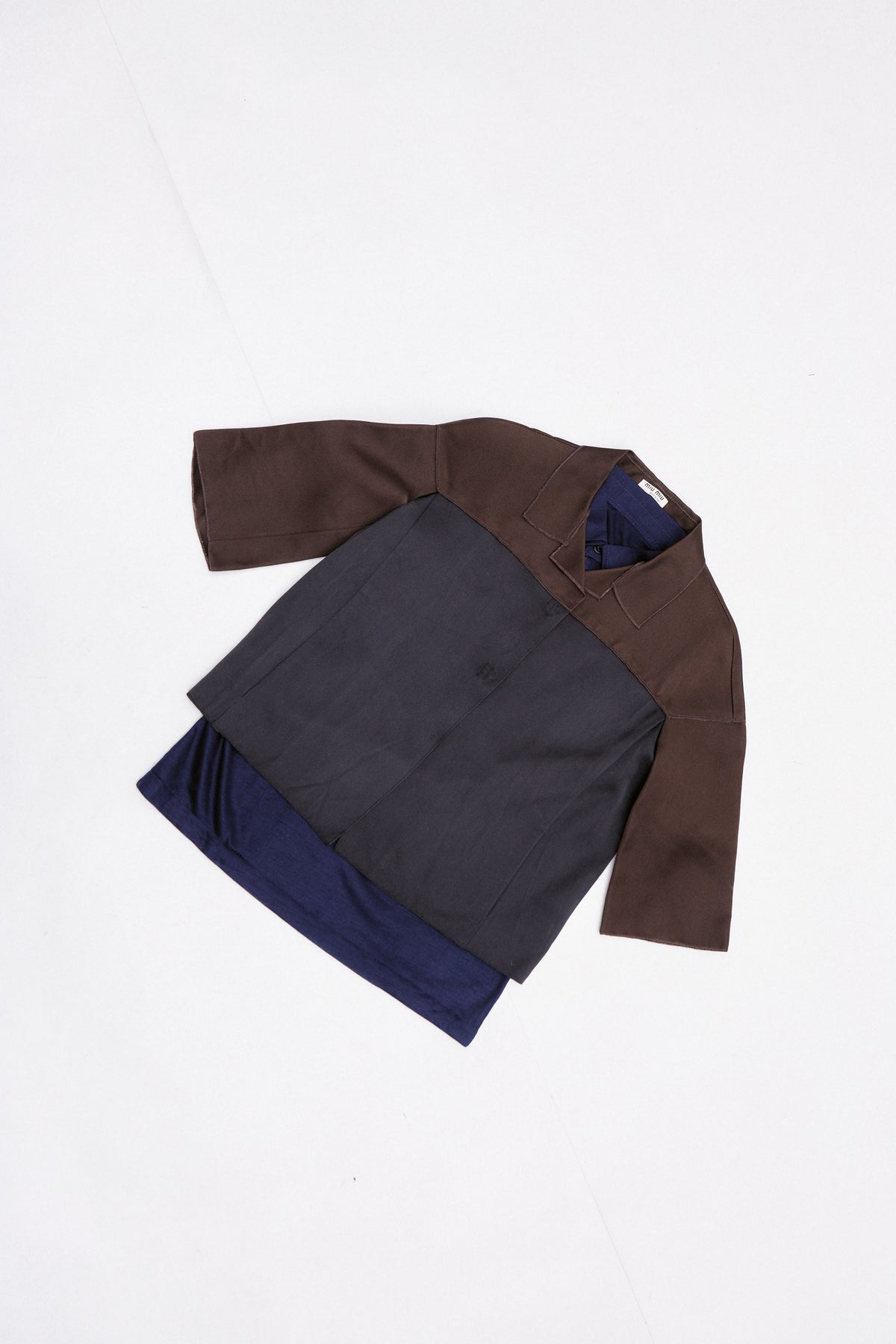 MIU MIU COLOUR BLOCK TOP (S/M) - ENSO Vintage