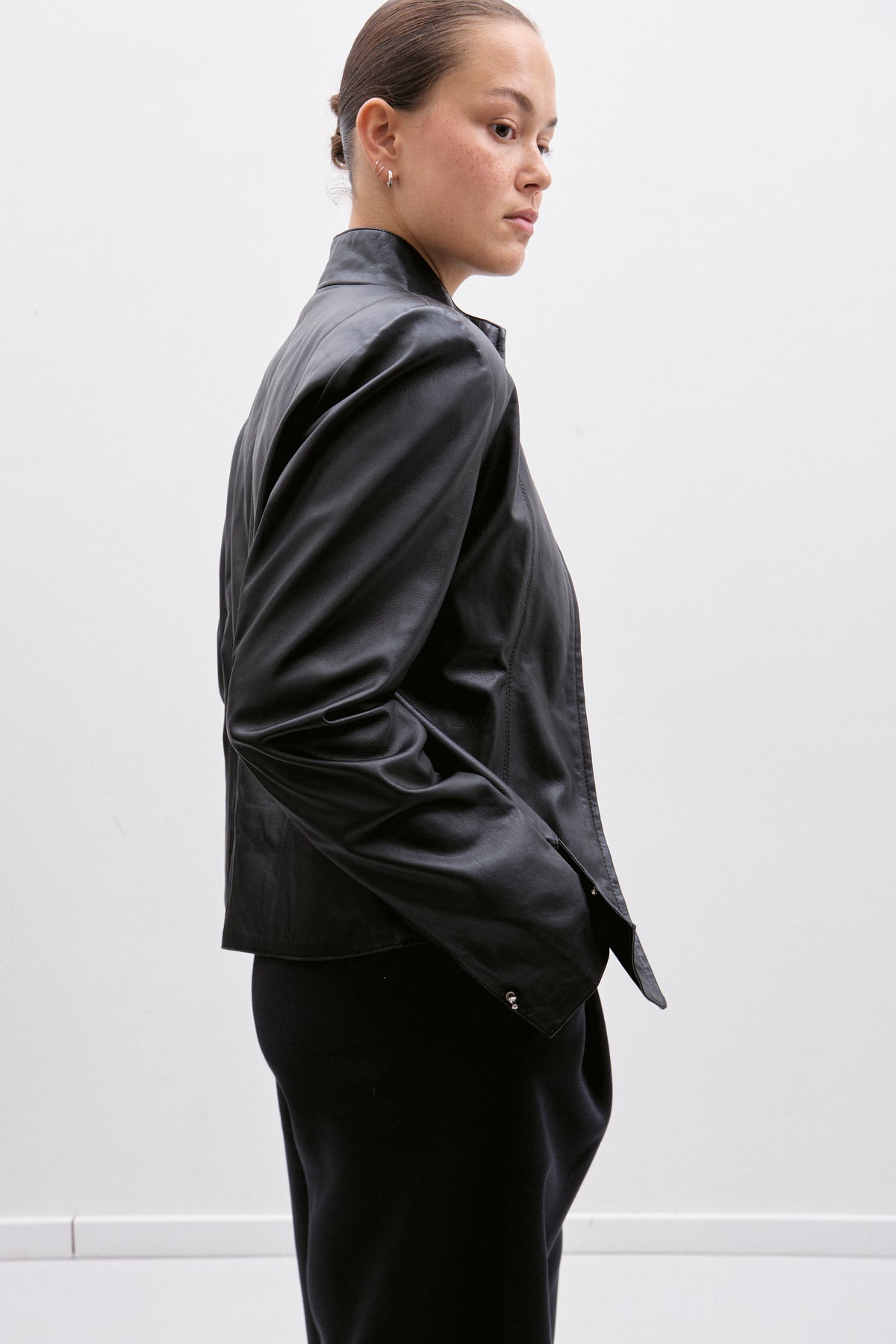 THE LEATHER ZIP JACKET (XS/S) - ENSO Vintage