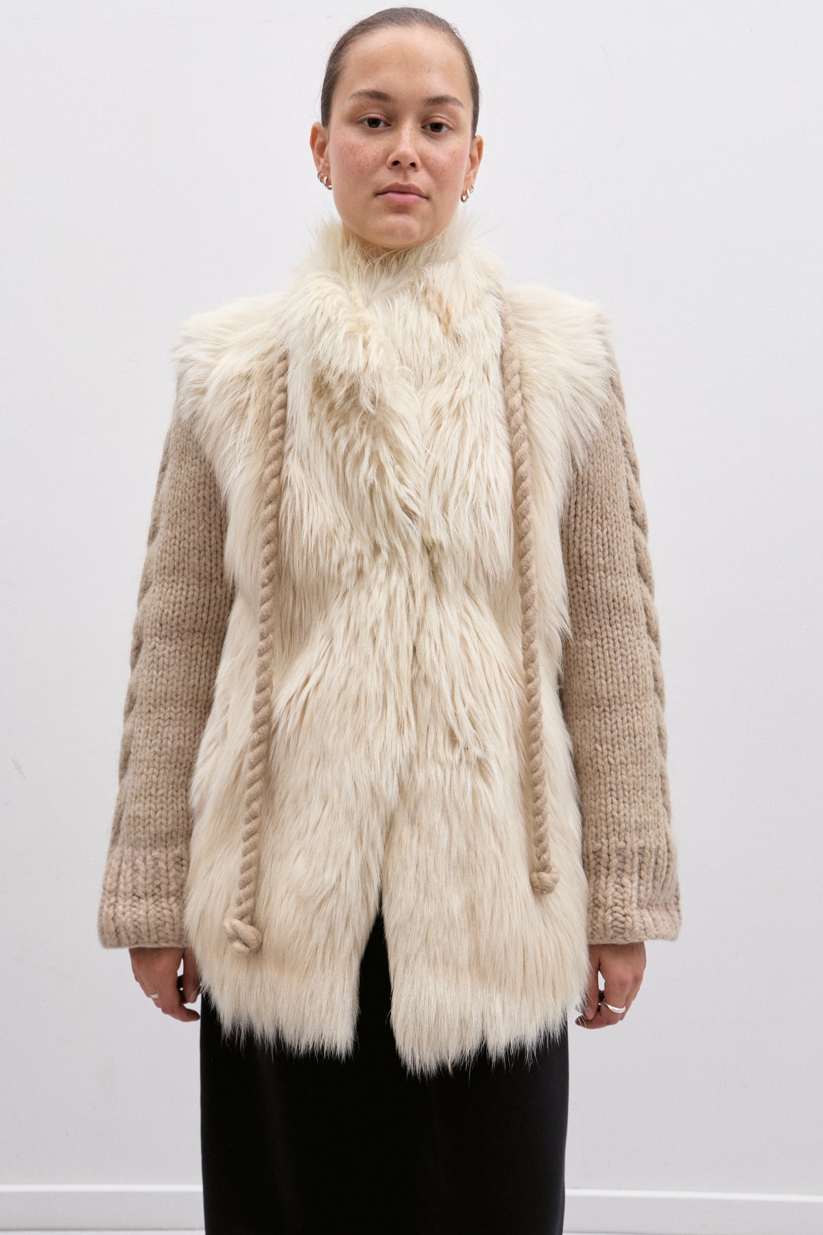 THE CREAM FUR KNIT (S/M) - ENSO Vintage