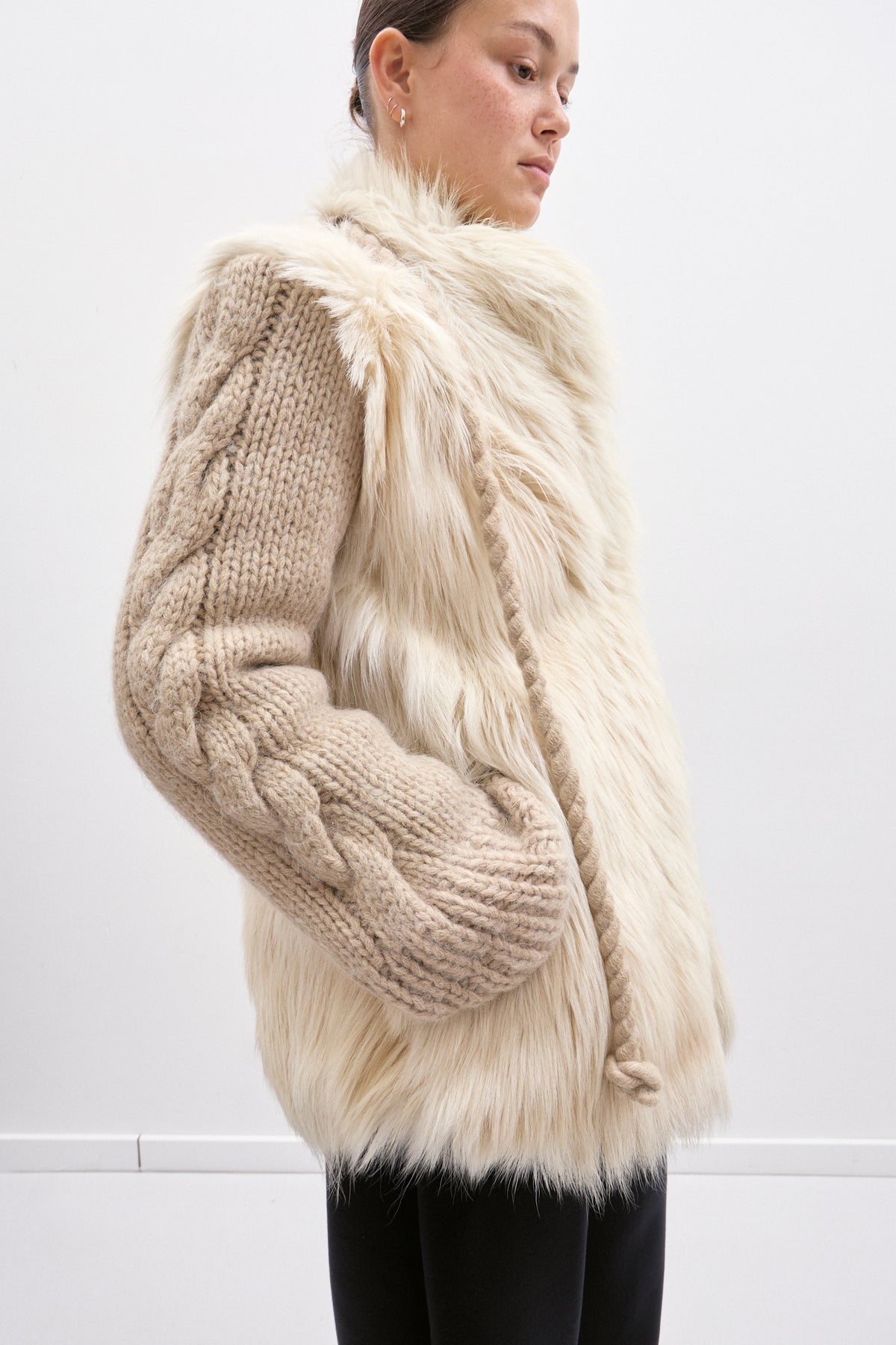 THE CREAM FUR KNIT (S/M) - ENSO Vintage