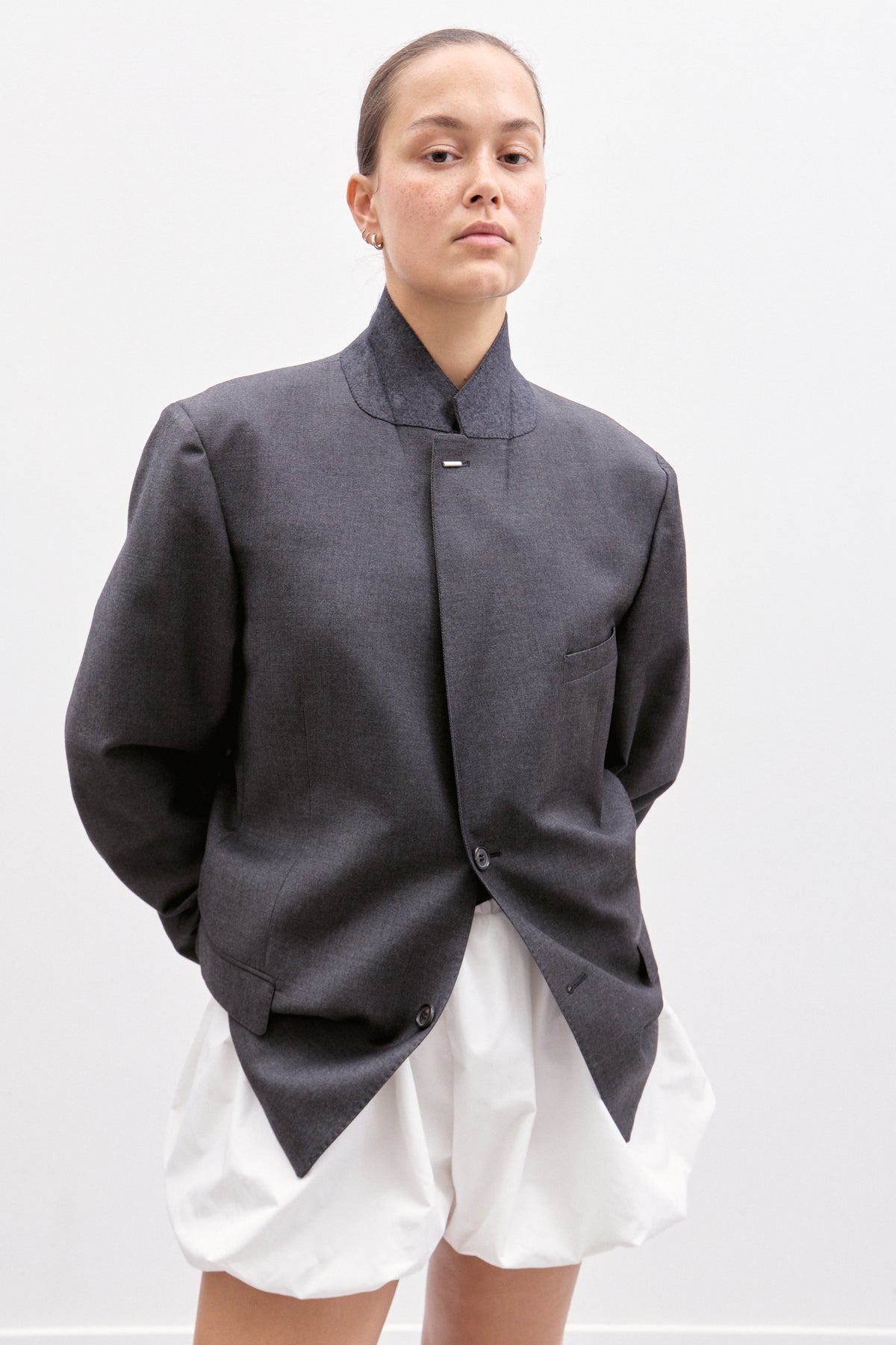 UPCYCLED BOMBER - CHARCOAL (M/L) - ENSO Vintage