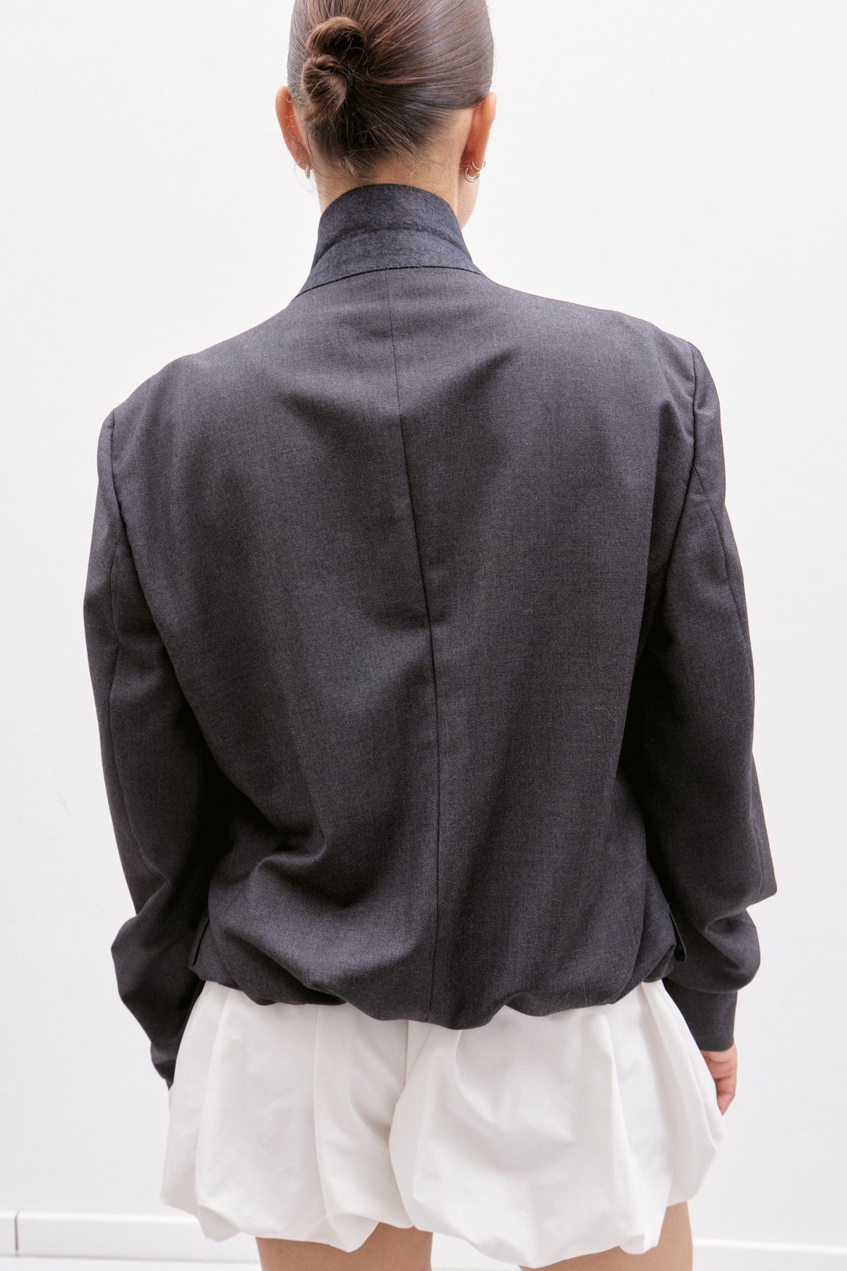 UPCYCLED BOMBER - CHARCOAL (M/L) - ENSO Vintage