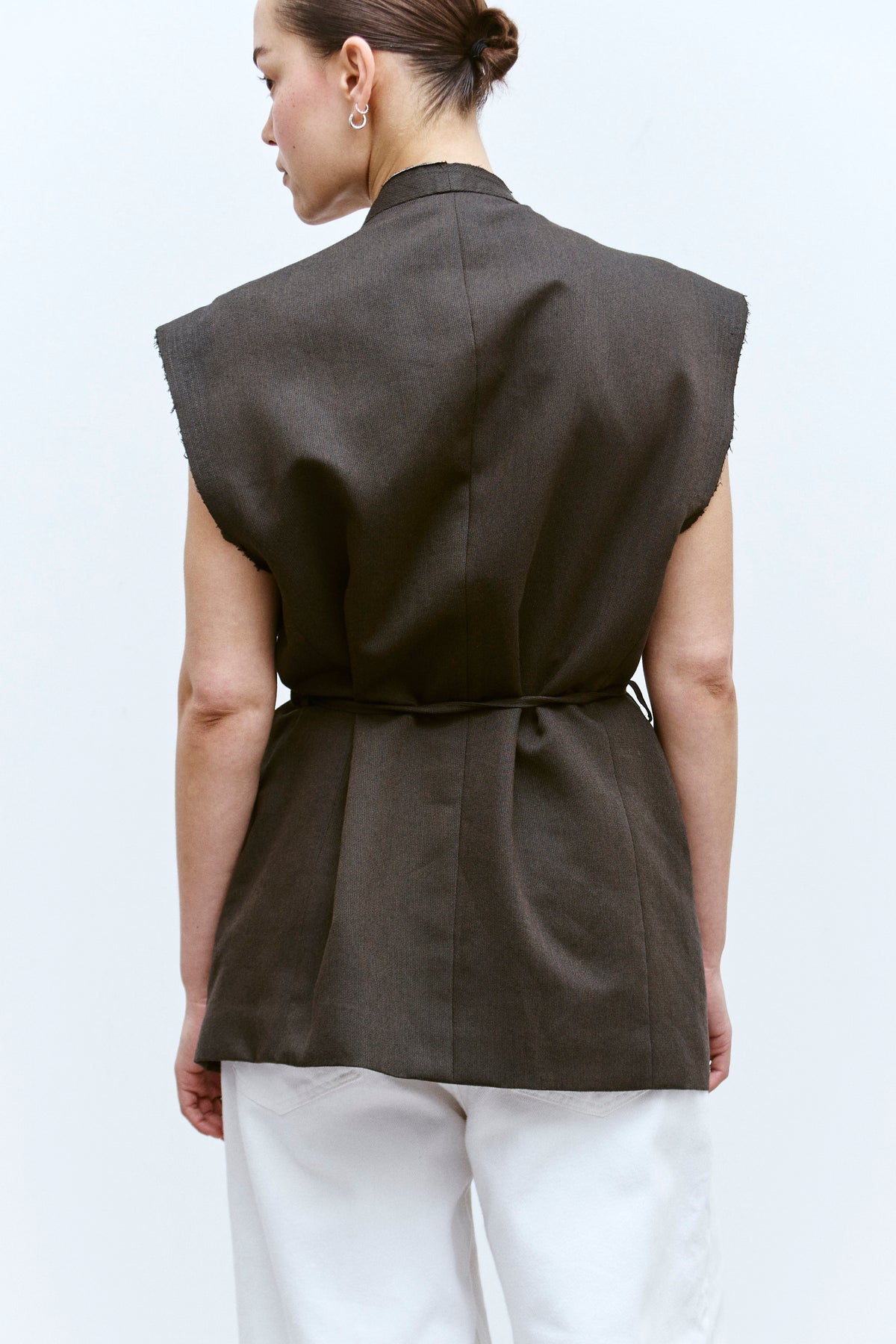 UPCYCLED VEST - BROWN (M/L) - ENSO Vintage