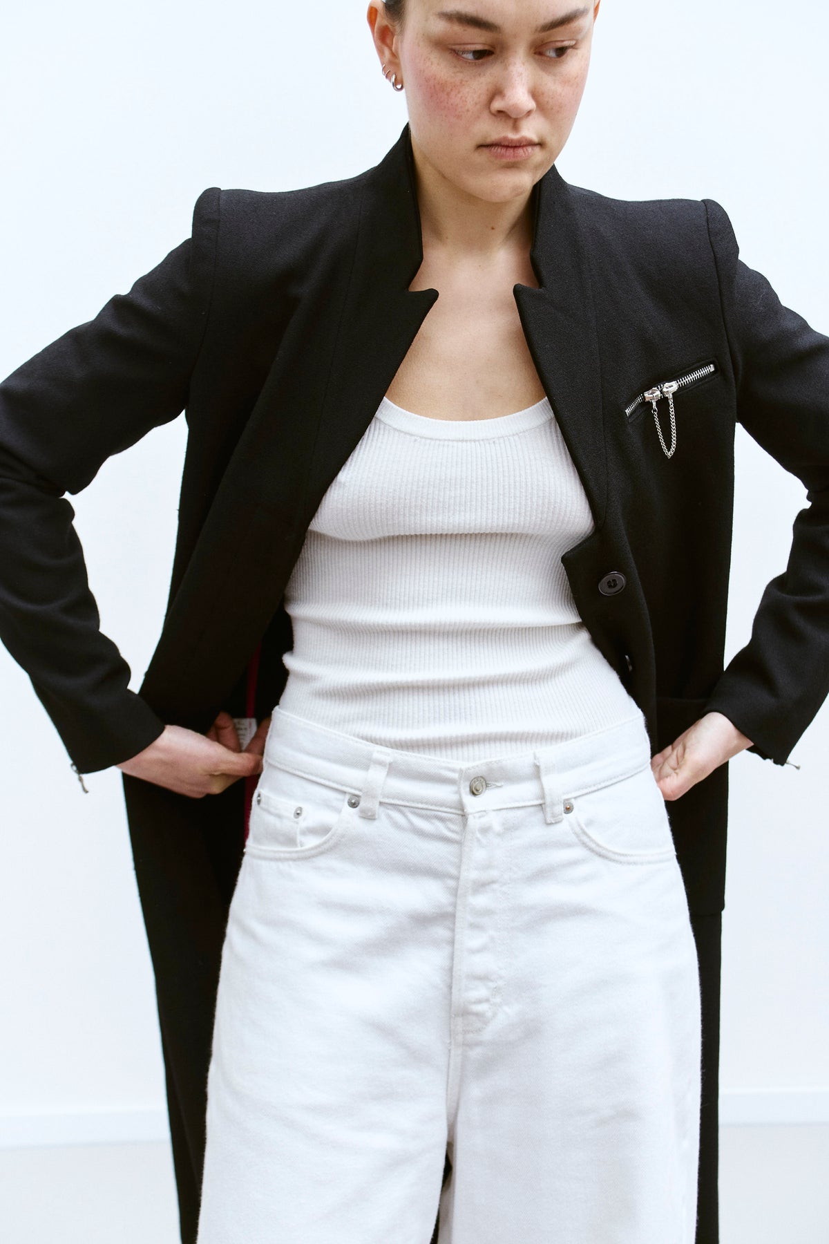 ARMANI JEANS COAT (XS/S) - ENSO Vintage