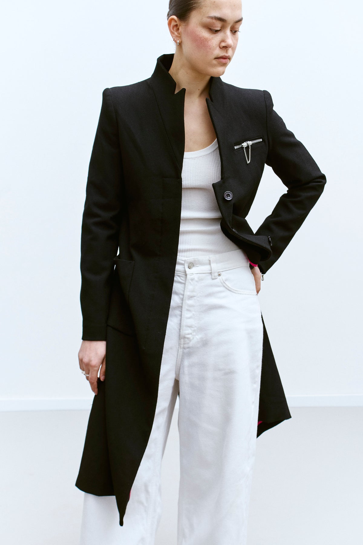 ARMANI JEANS COAT (XS/S) - ENSO Vintage