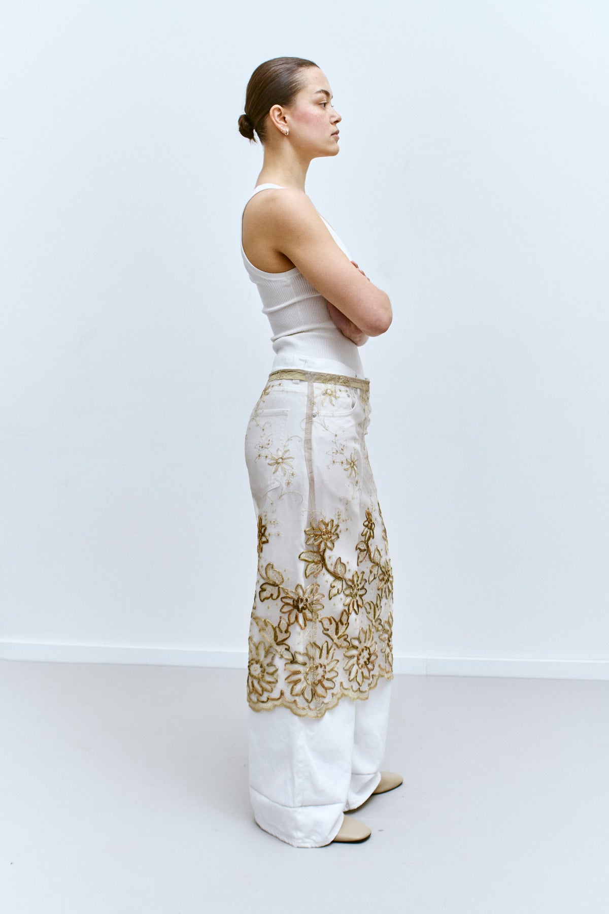 THE EMBROIDERED MIDI SKIRT (36/38) - ENSO Vintage